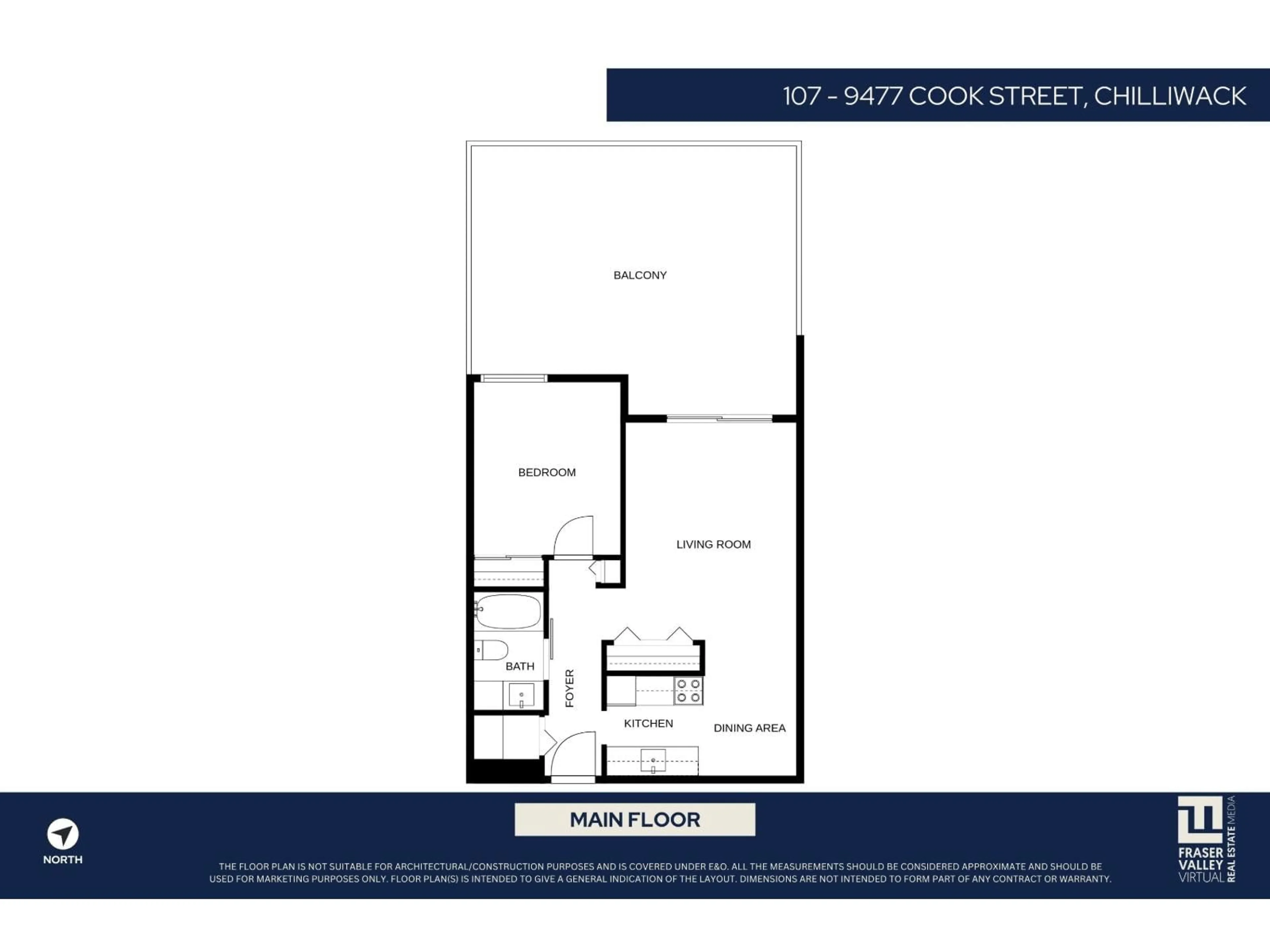 Floor plan for 107 - 9477 COOK STREET, Chilliwack British Columbia V2P4J8