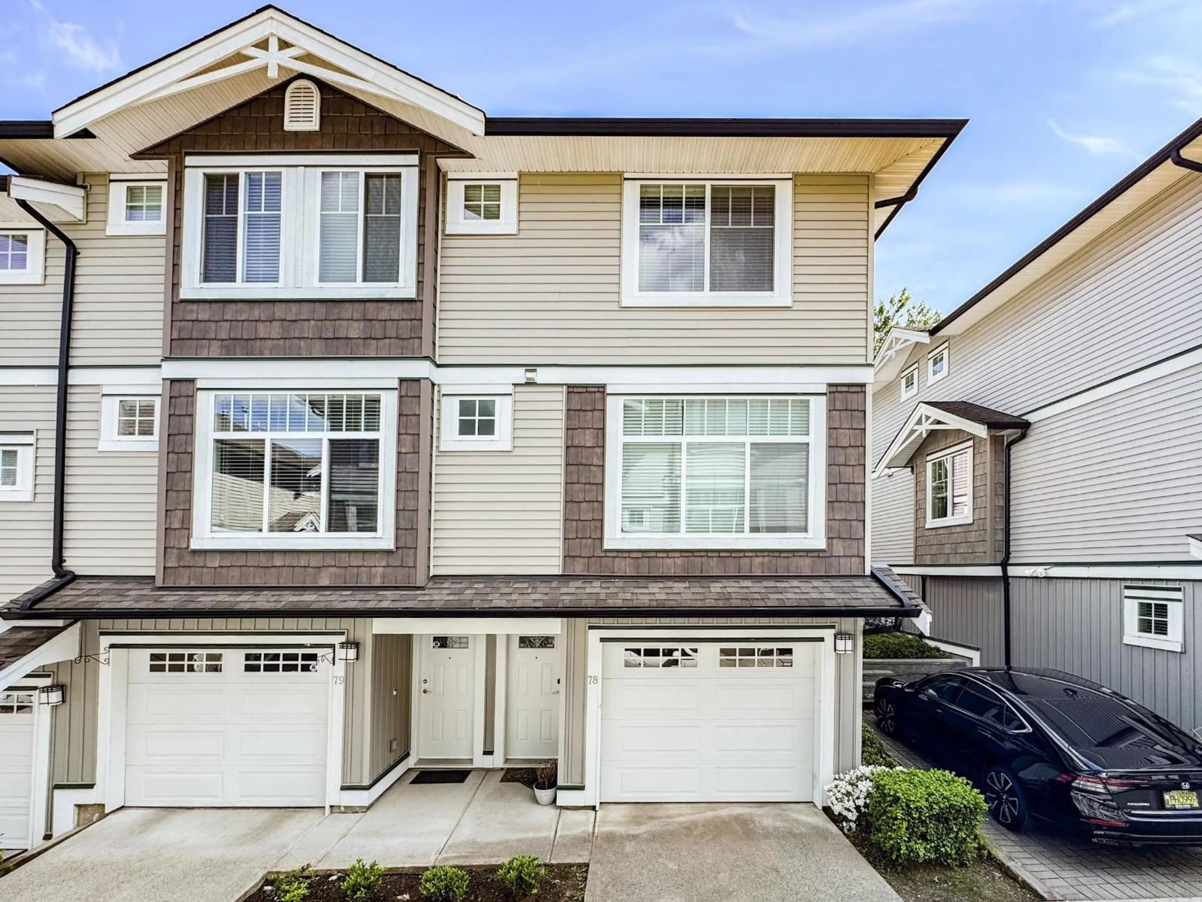 Home with vinyl exterior material, street for 78 - 14356 63A AVENUE, Surrey British Columbia V3X0E3