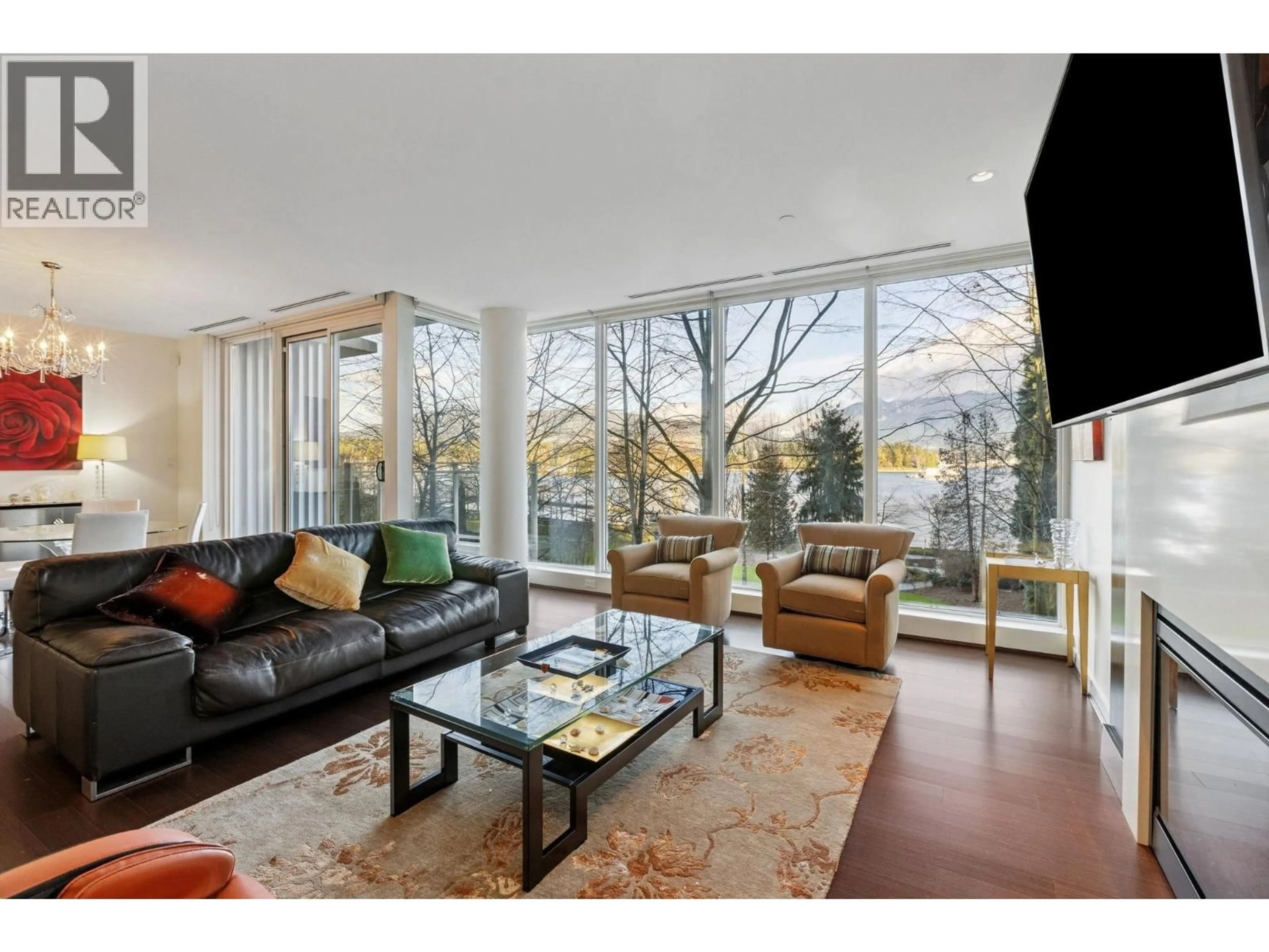 Living room with furniture, wood/laminate floor for TH102 - 1139 CORDOVA STREET, Vancouver British Columbia V6C0A2