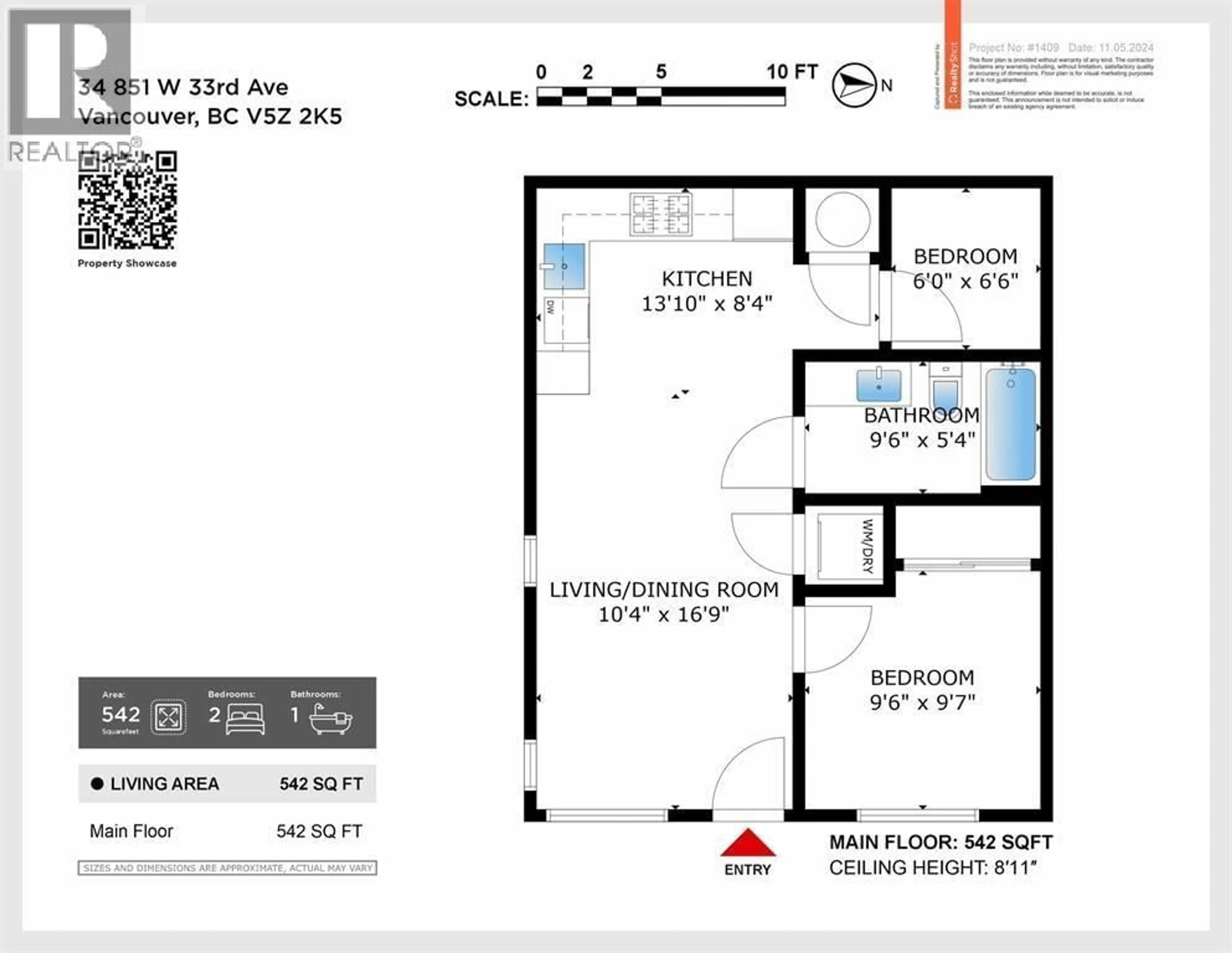 Floor plan for 871 33 AVENUE, Vancouver British Columbia V5Z2K5