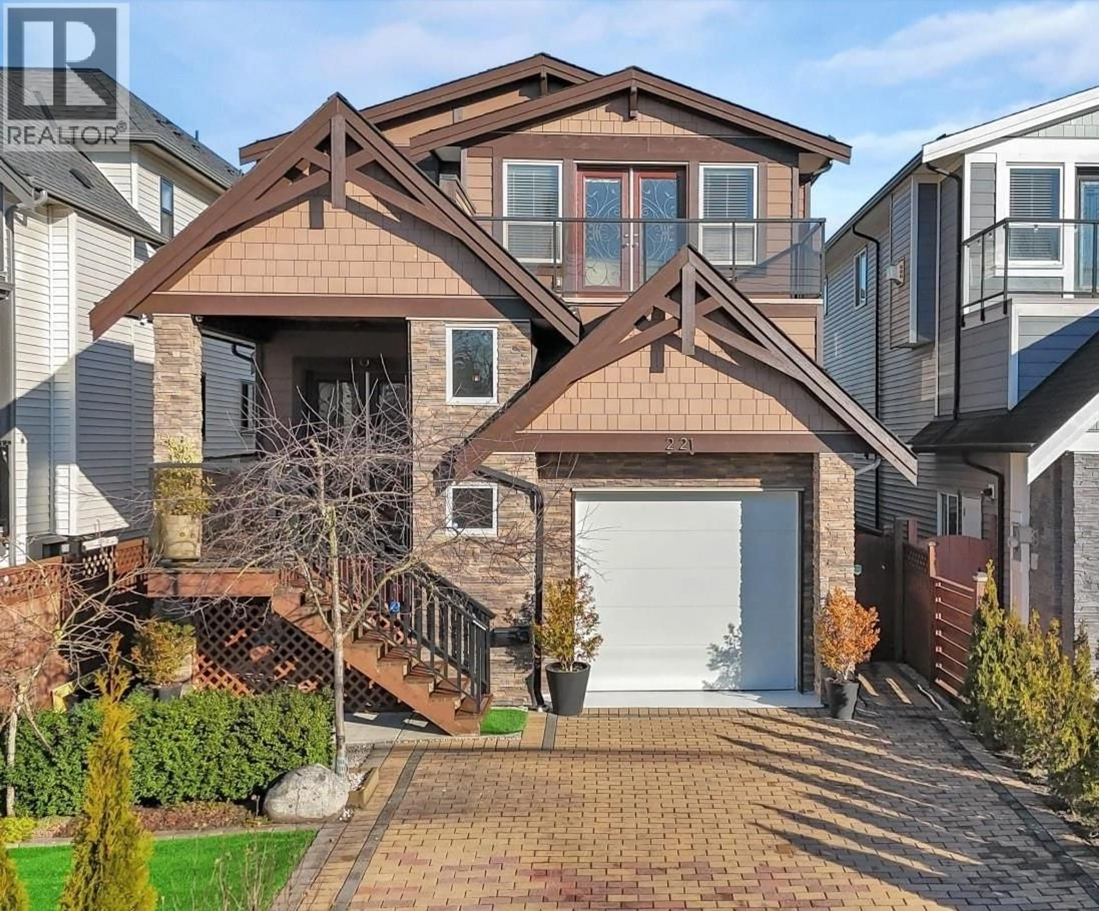 Home with brick exterior material, street for 221 CAMPBELL STREET, New Westminster British Columbia V3M5K8