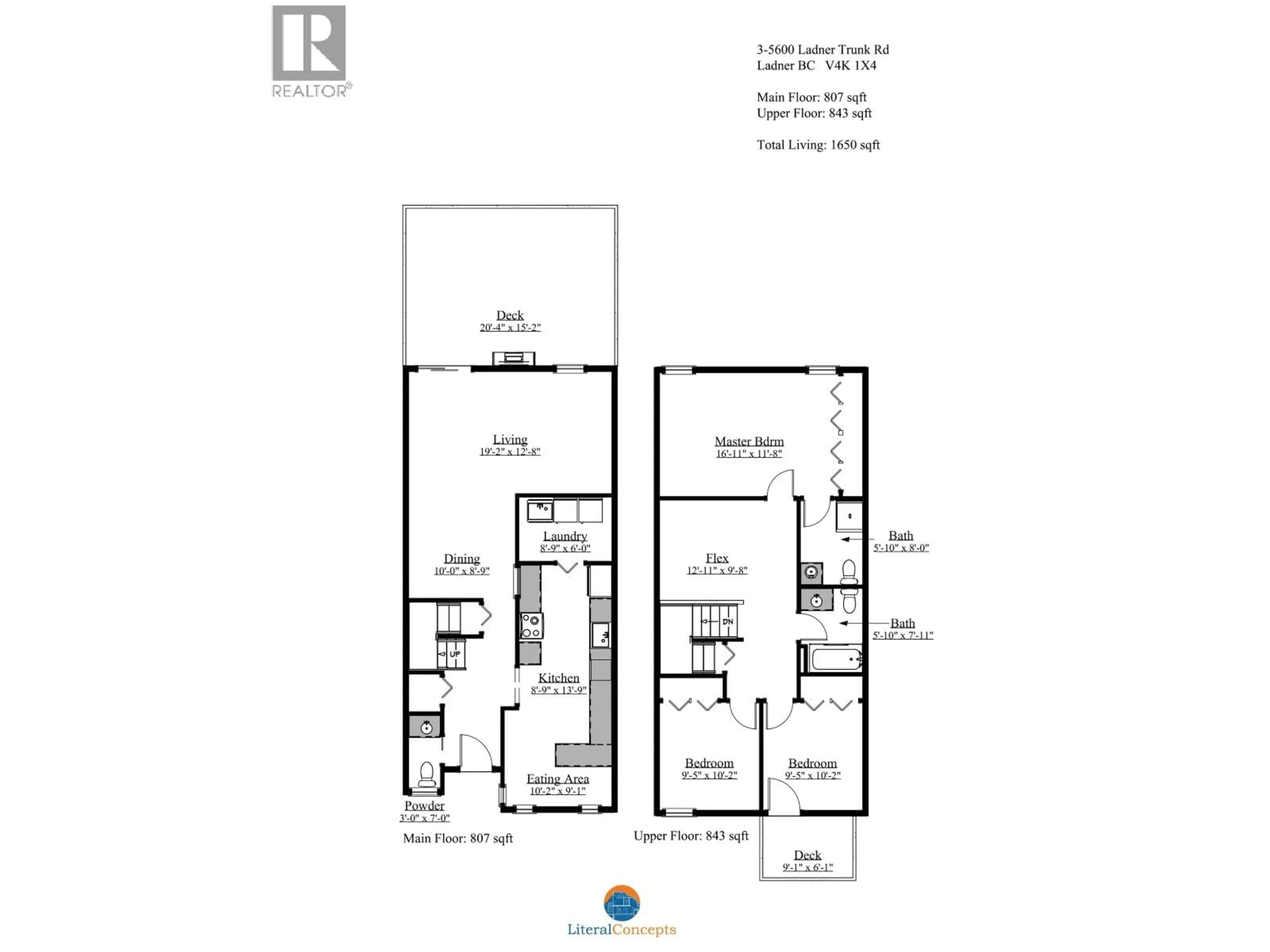 Floor plan for 3 - 5600 LADNER TRUNK ROAD, Delta British Columbia V4K1X4