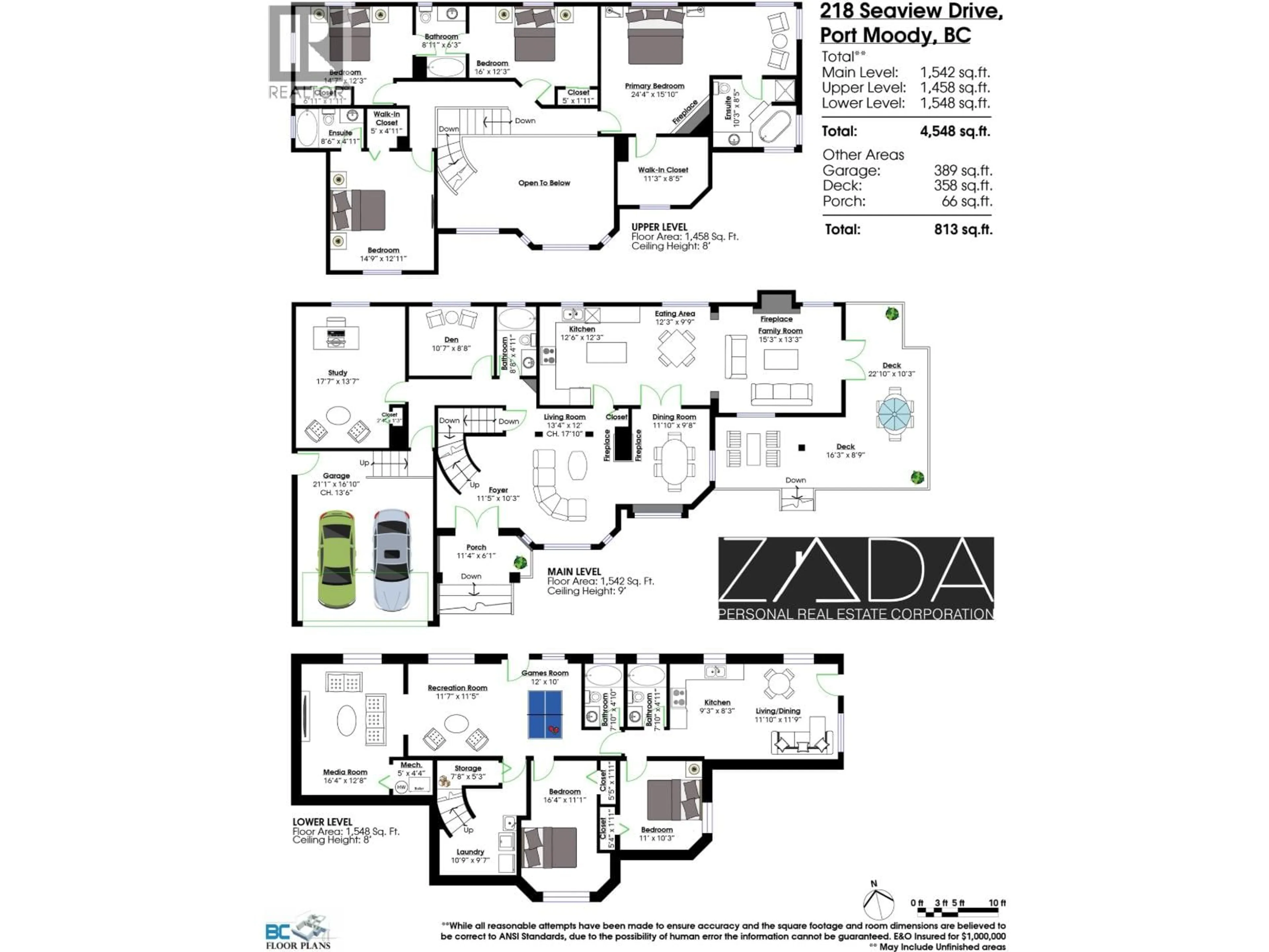 Floor plan for 218 SEAVIEW DRIVE, Port Moody British Columbia V3H3J2