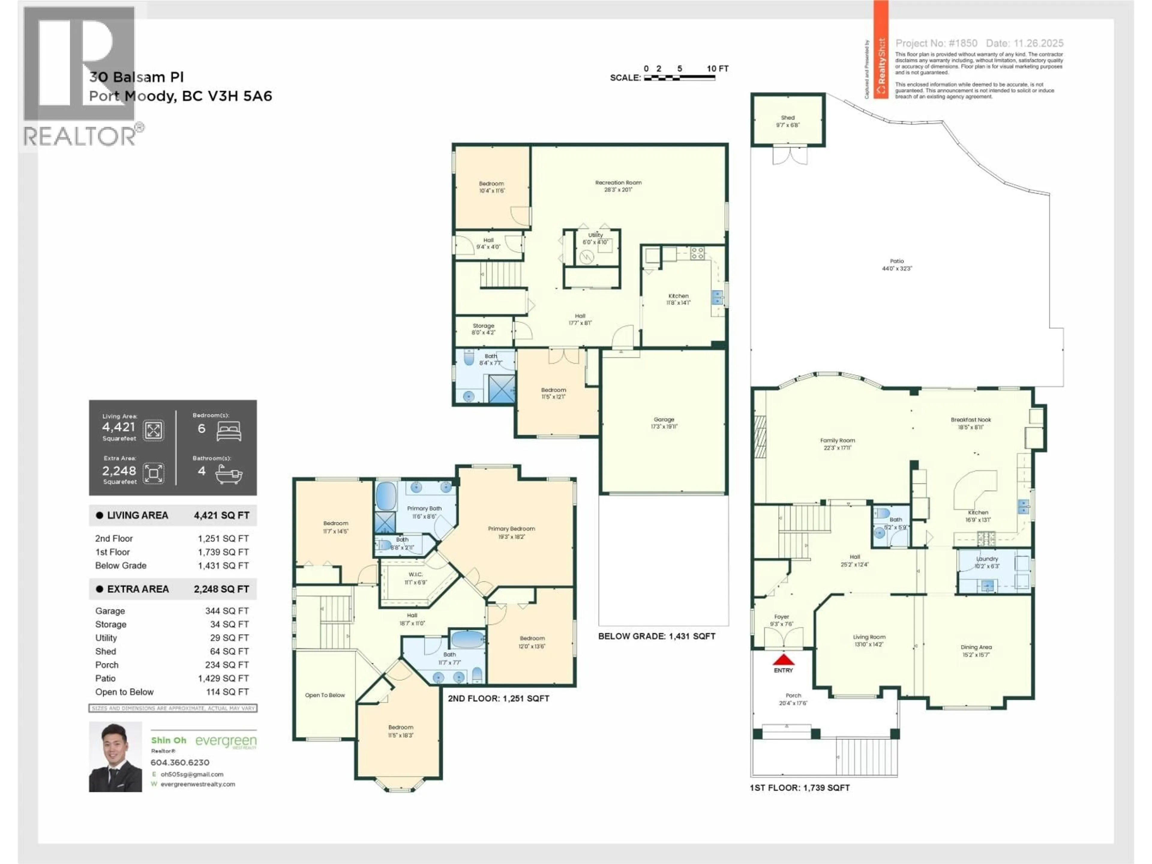 Floor plan for 30 BALSAM PLACE, Port Moody British Columbia V3H5A6