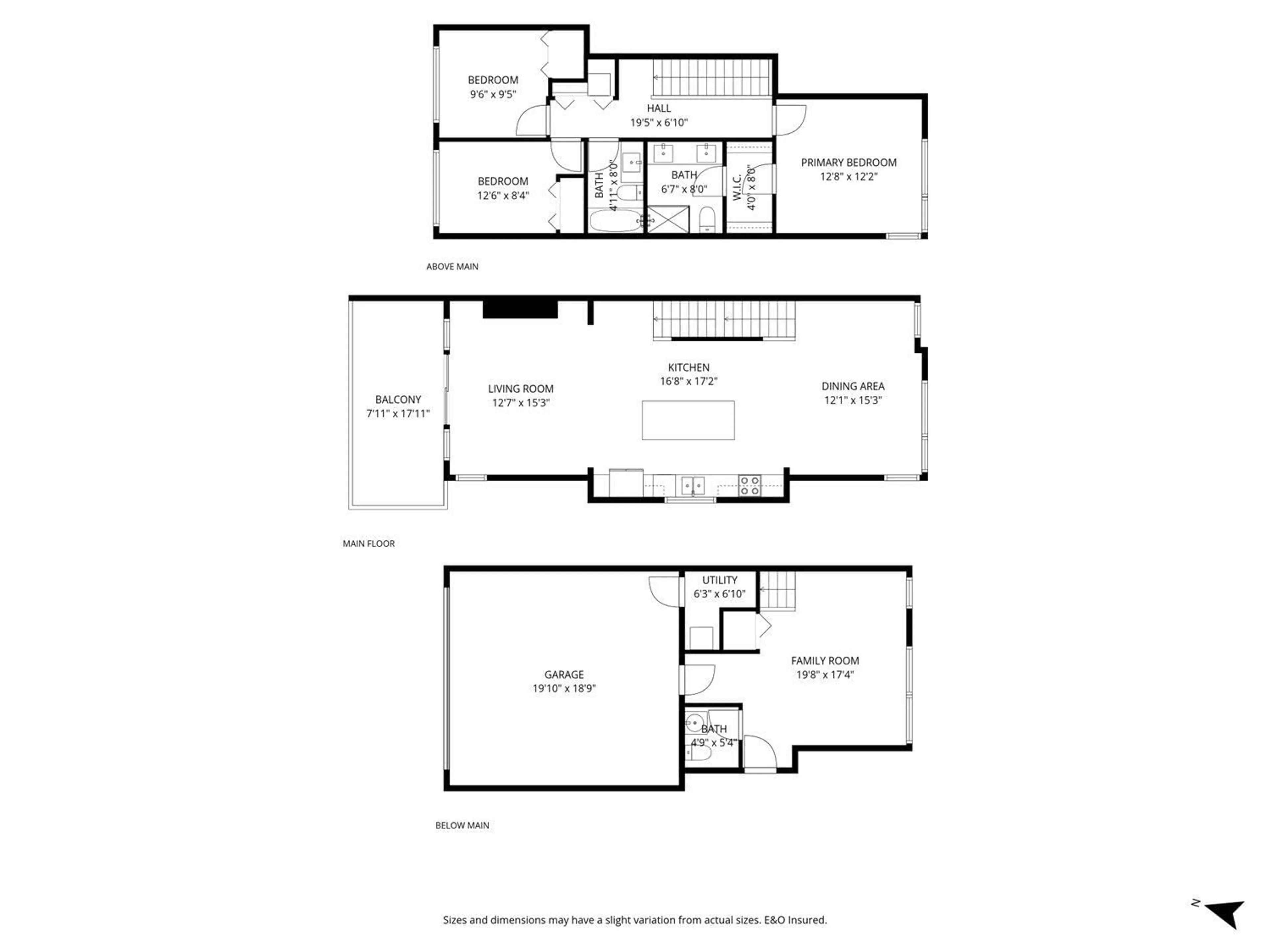 Floor plan for 5 - 8413 MIDTOWN WAY, Chilliwack British Columbia V2P0G7