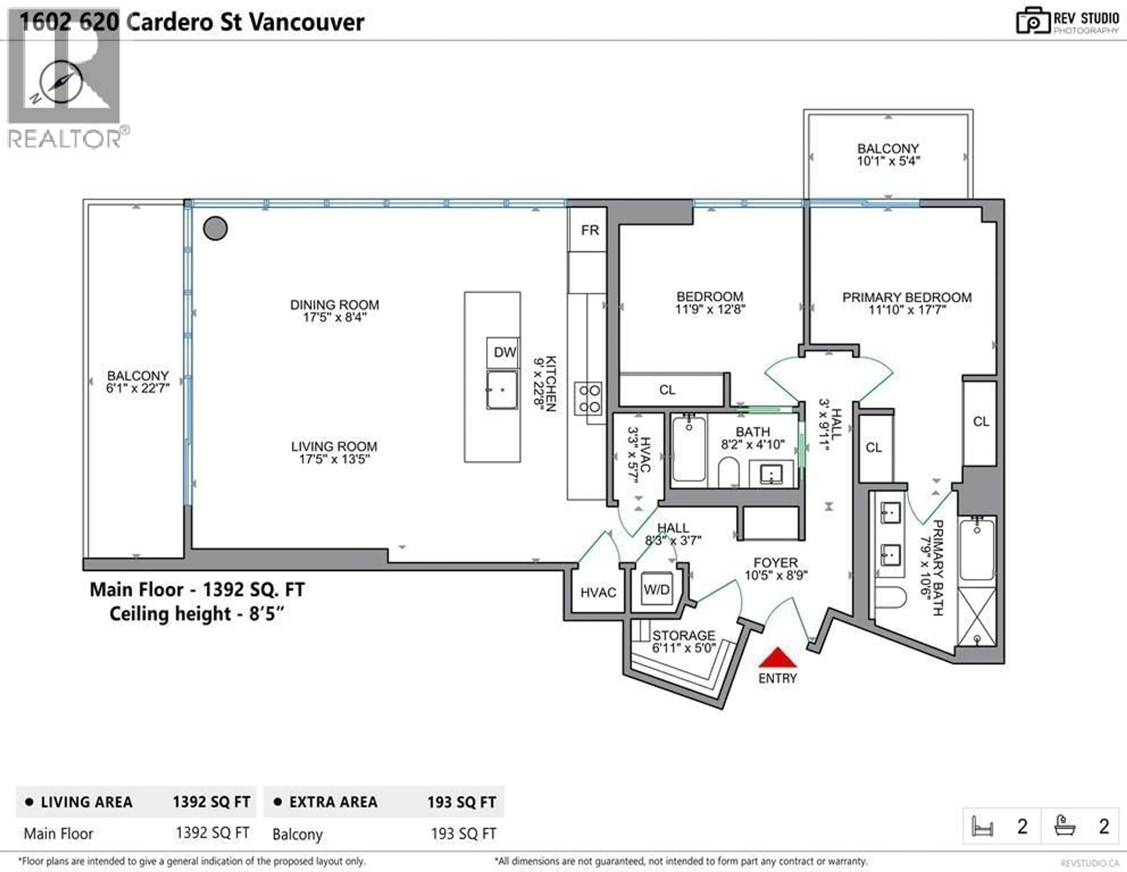 Floor plan for 1602 - 620 CARDERO STREET, Vancouver British Columbia V6G0C7