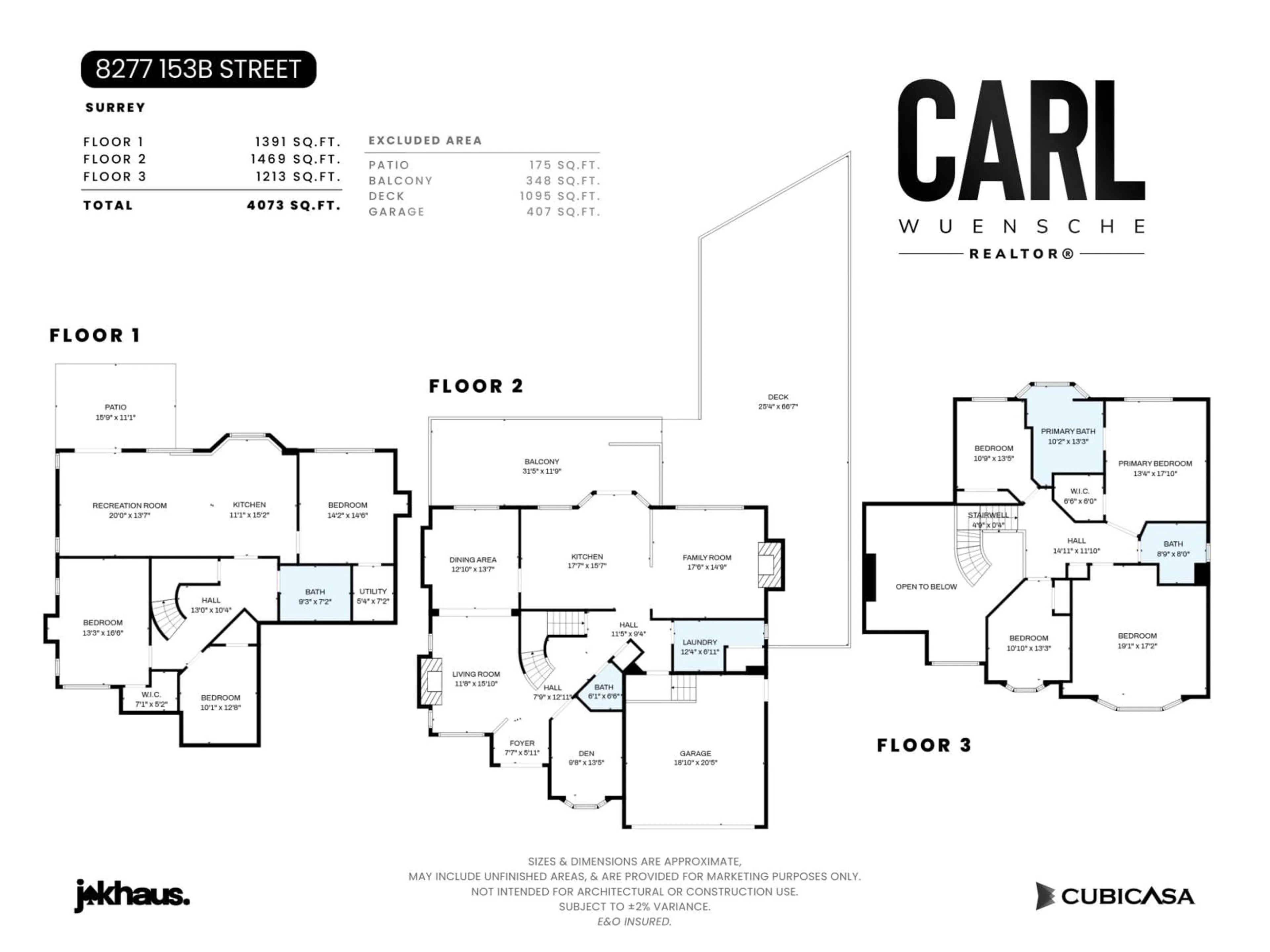 Floor plan for 8277 153B STREET, Surrey British Columbia V3S8K6