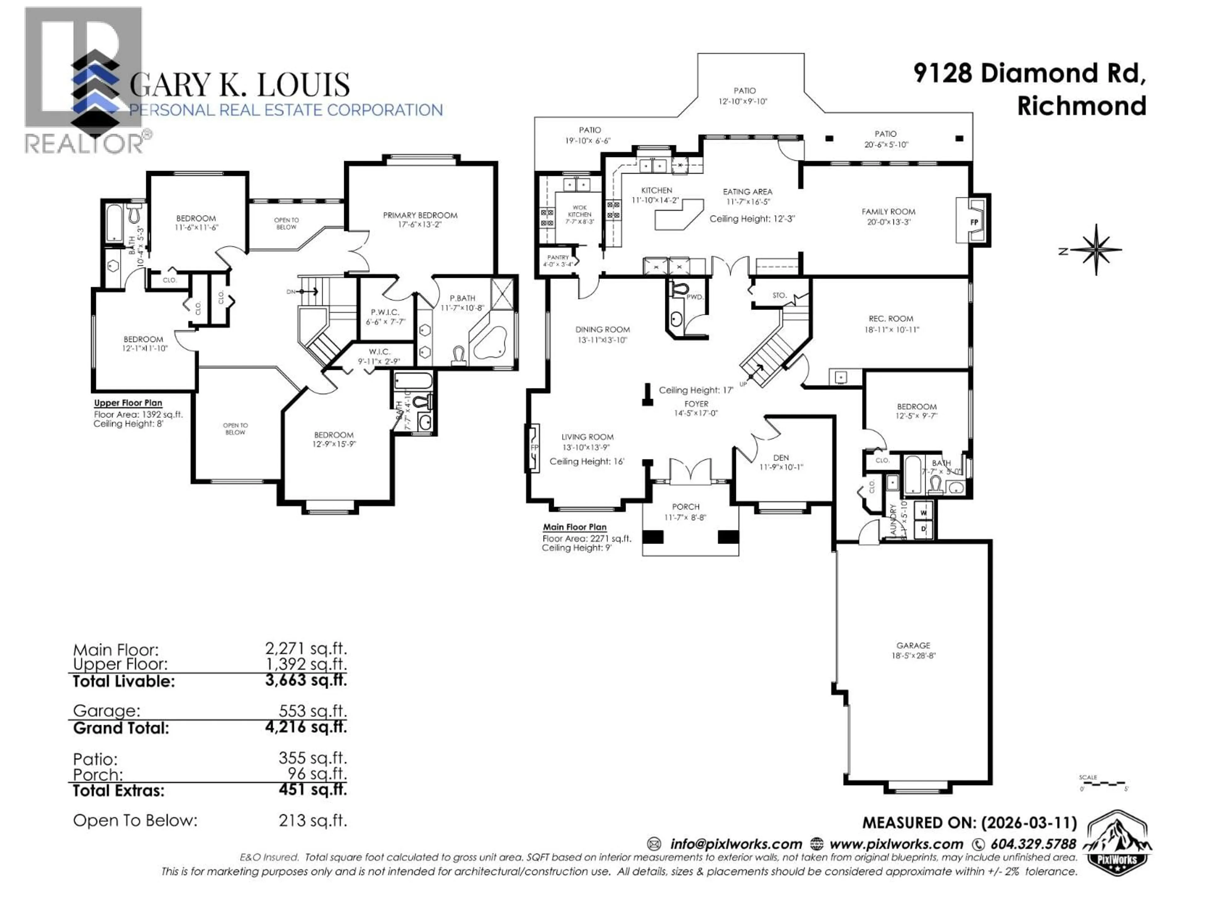 Floor plan for 9128 DIAMOND ROAD, Richmond British Columbia V7E1P3