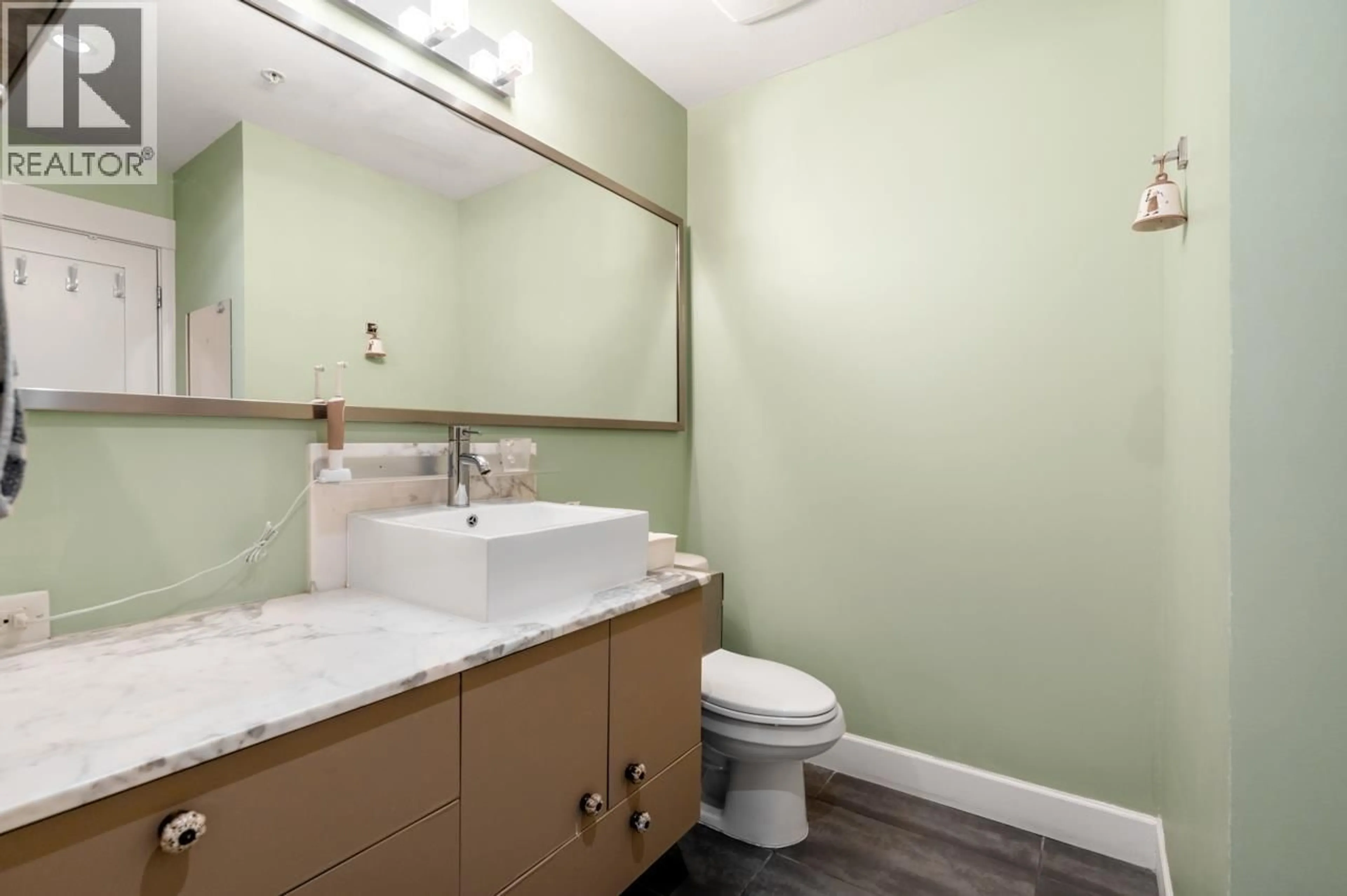 Standard bathroom, ceramic/tile floor for 304 - 6611 ECKERSLEY ROAD, Richmond British Columbia V6Y0B7