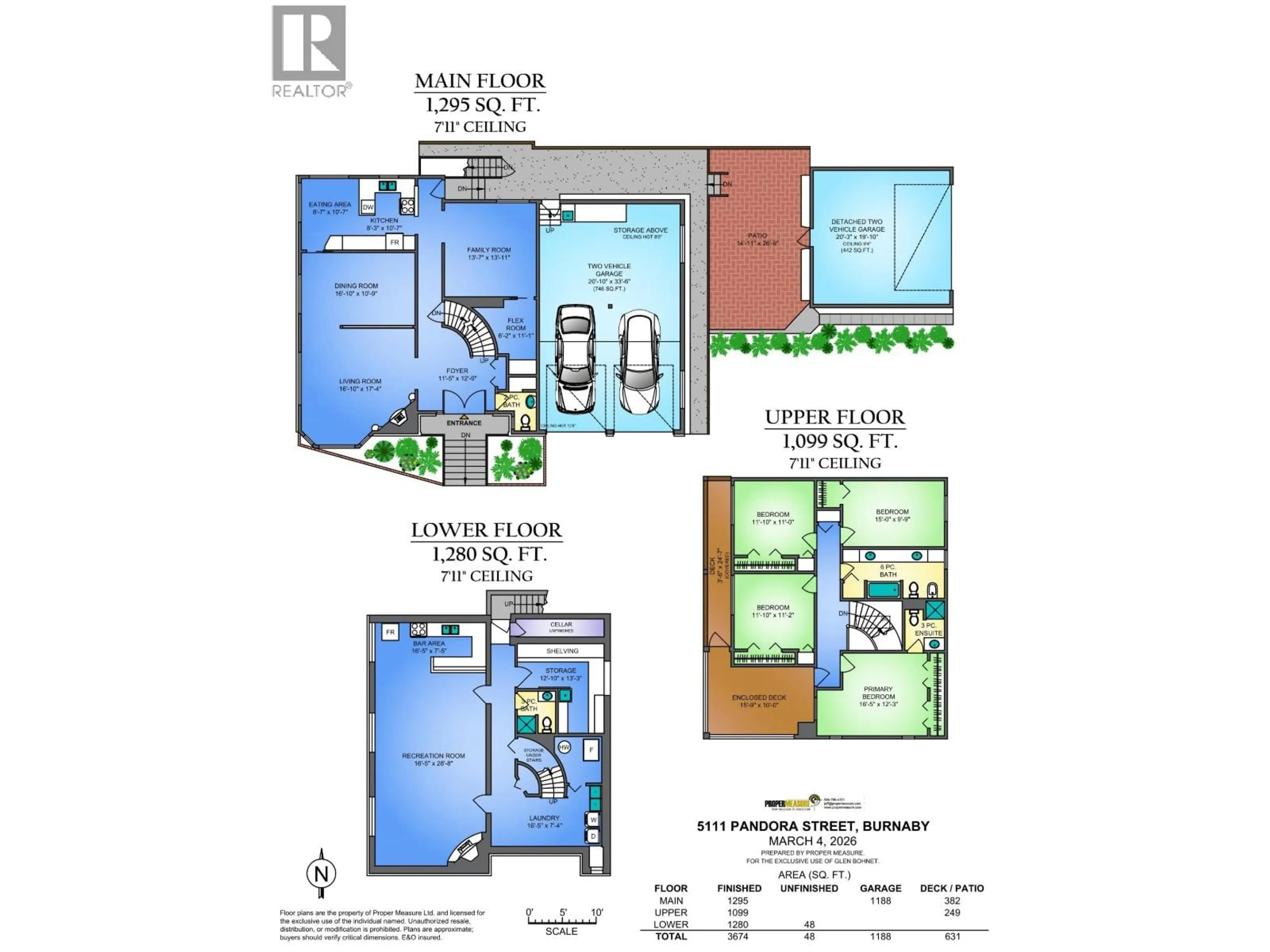Floor plan for 5111 PANDORA STREET, Burnaby British Columbia V5B1L7