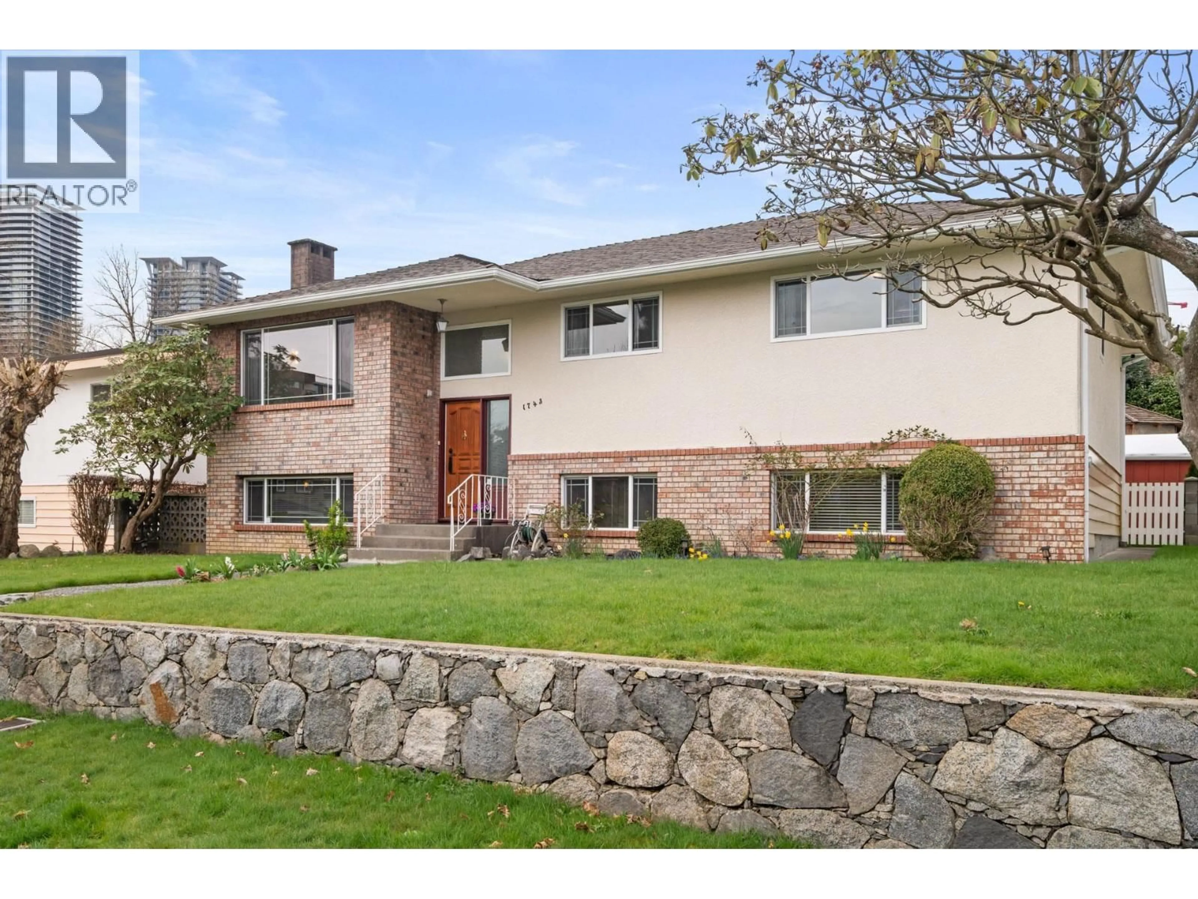 Home with brick exterior material, street for 1743 TARALAWN COURT, Burnaby British Columbia V5B3H4