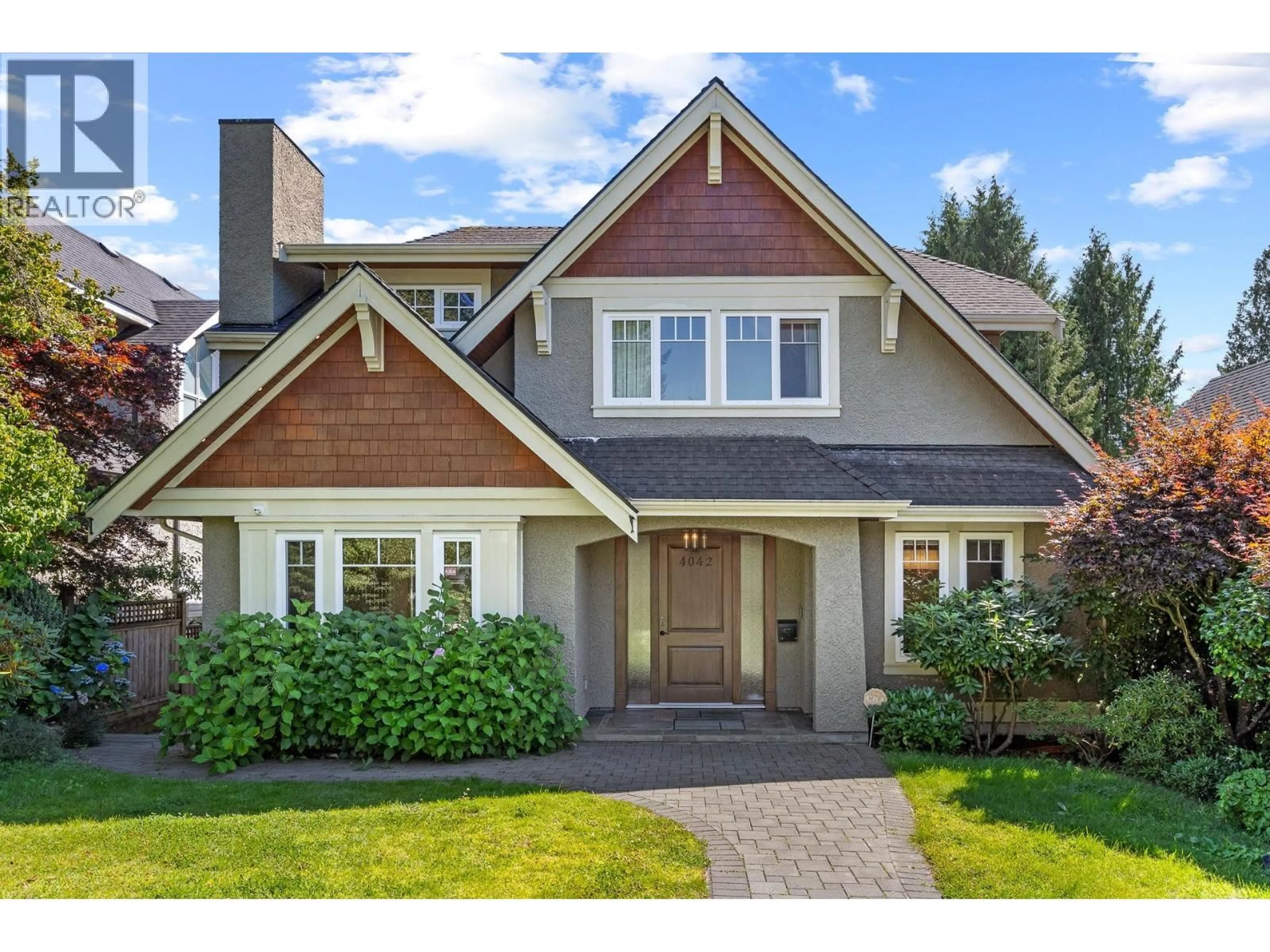 Home with brick exterior material, street for 4042 34TH AVENUE, Vancouver British Columbia V6N2L7