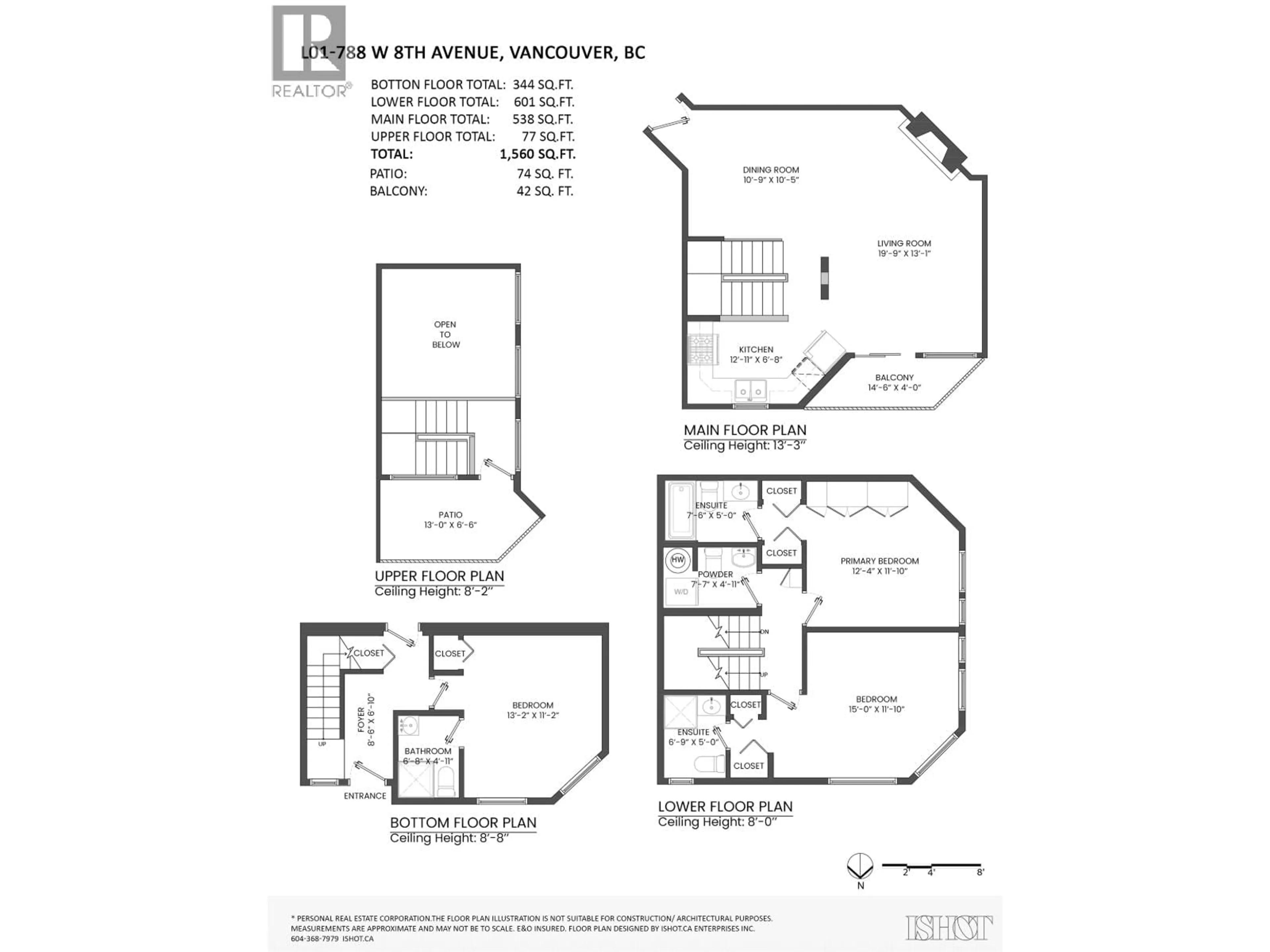 Floor plan for L01 - 788 8TH AVENUE, Vancouver British Columbia V5Z1E1