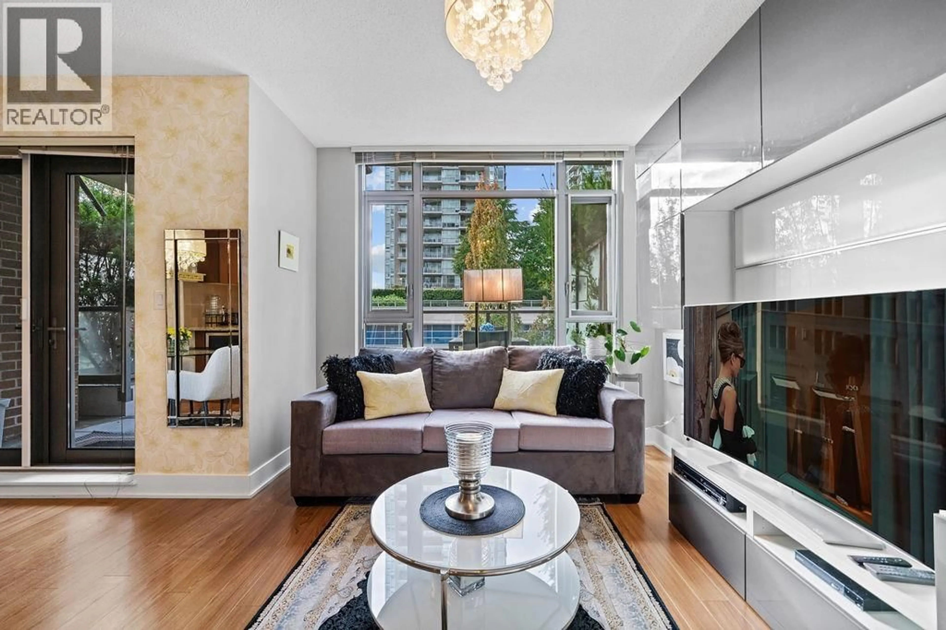 Living room with furniture, unknown for 306 - 1155 THE HIGH STREET, Coquitlam British Columbia V3B7W4