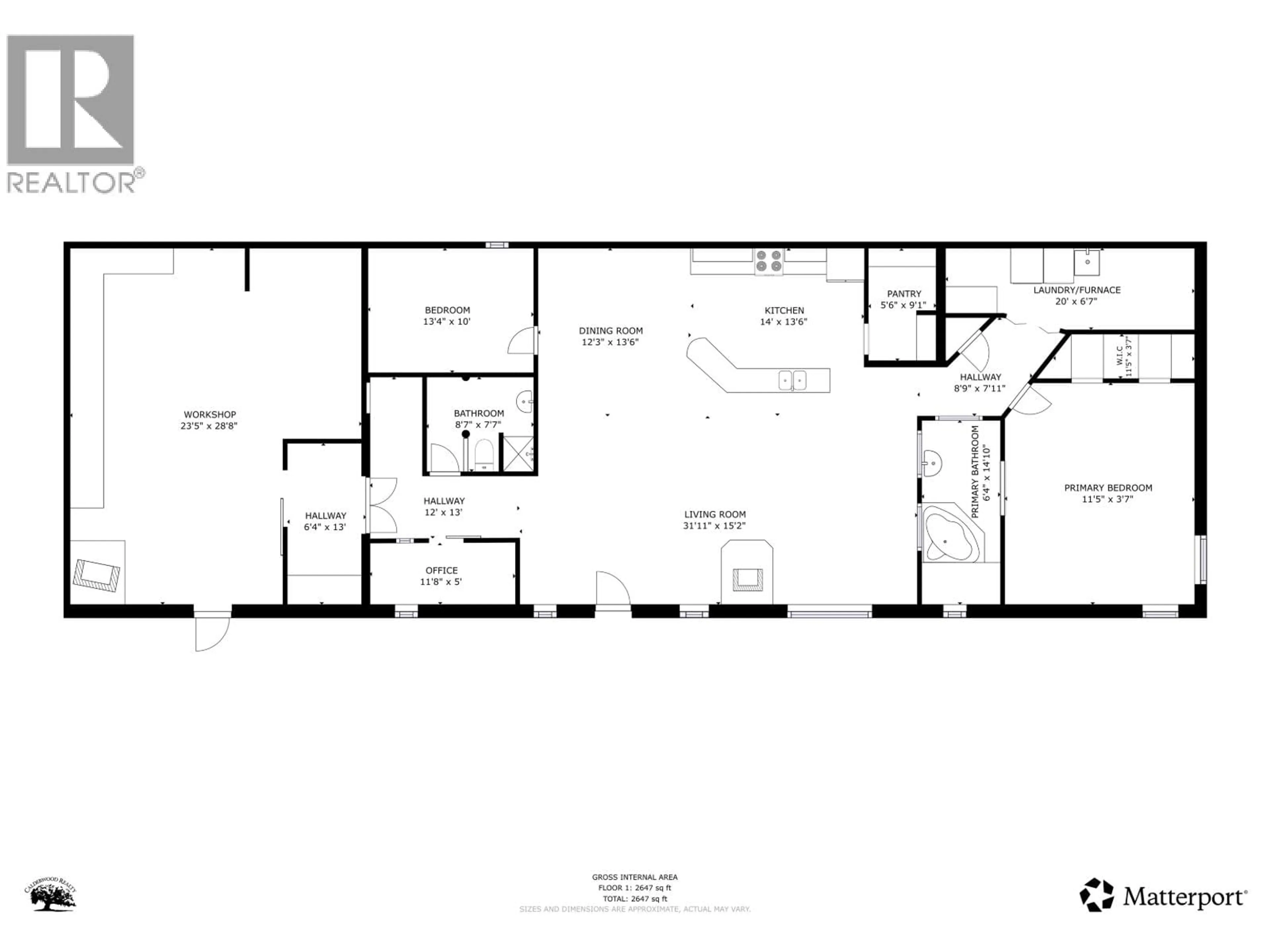 Floor plan for 1505 HANKIN STREET, Hazelton British Columbia V0J1Y0