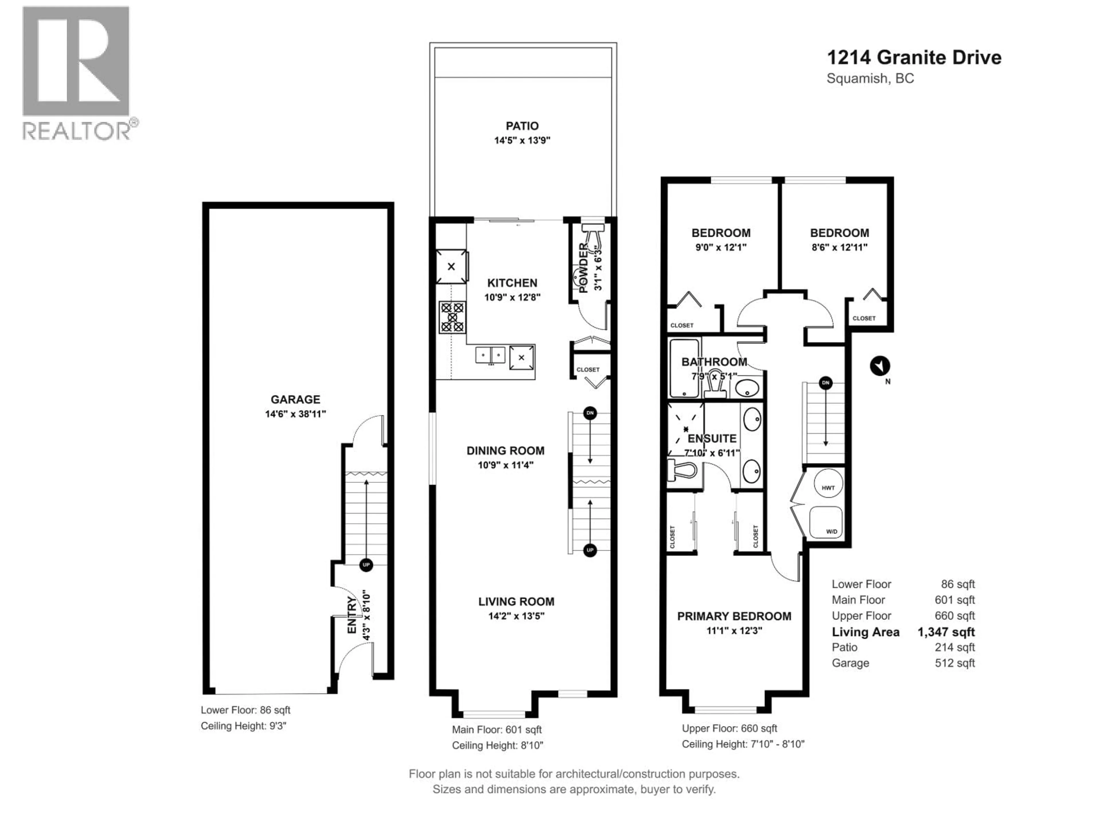 Floor plan for 1214 GRANITE DRIVE, Squamish British Columbia V8B0V9