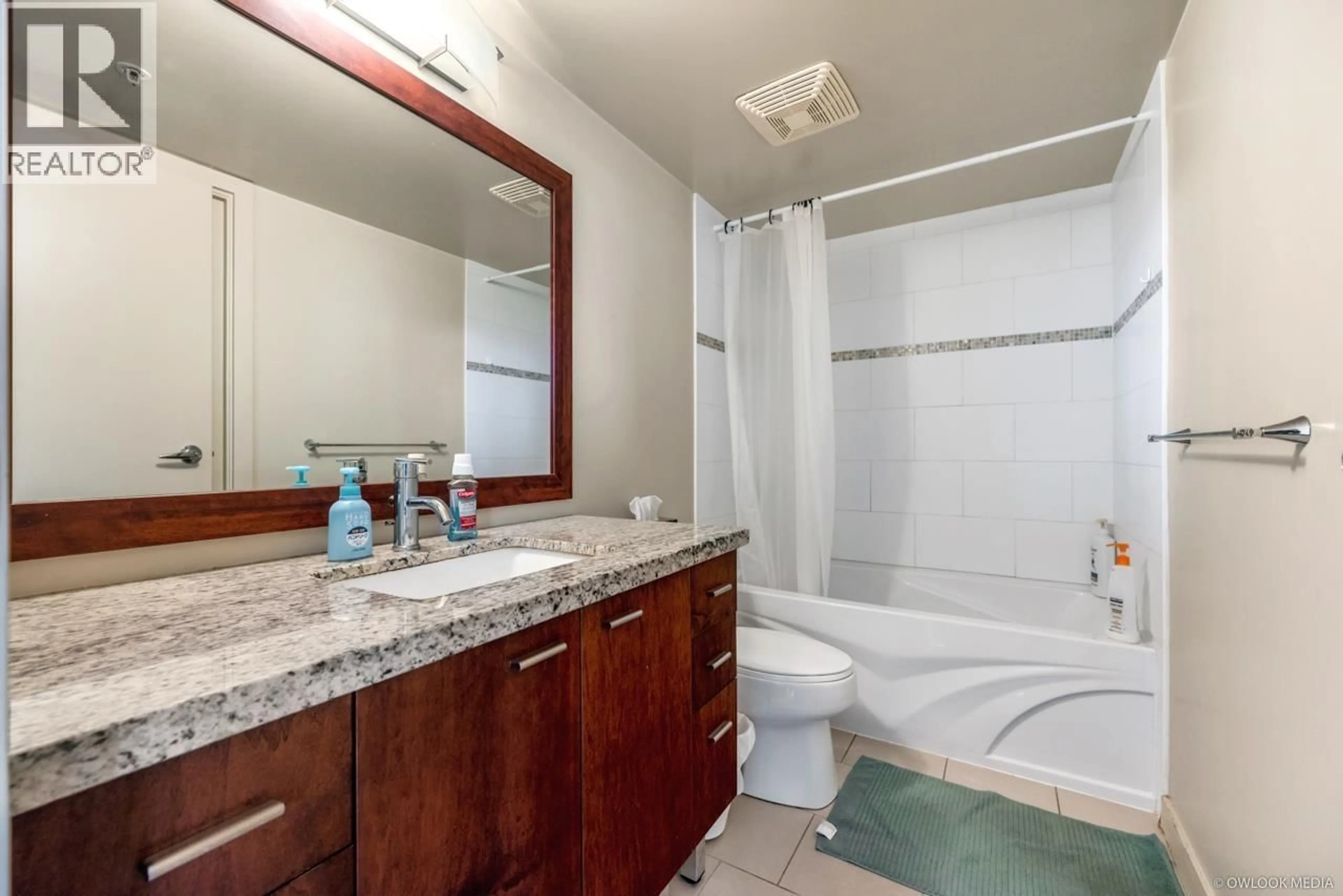 Standard bathroom, ceramic/tile floor for 606 - 8280 LANSDOWNE ROAD, Richmond British Columbia V6X0B2