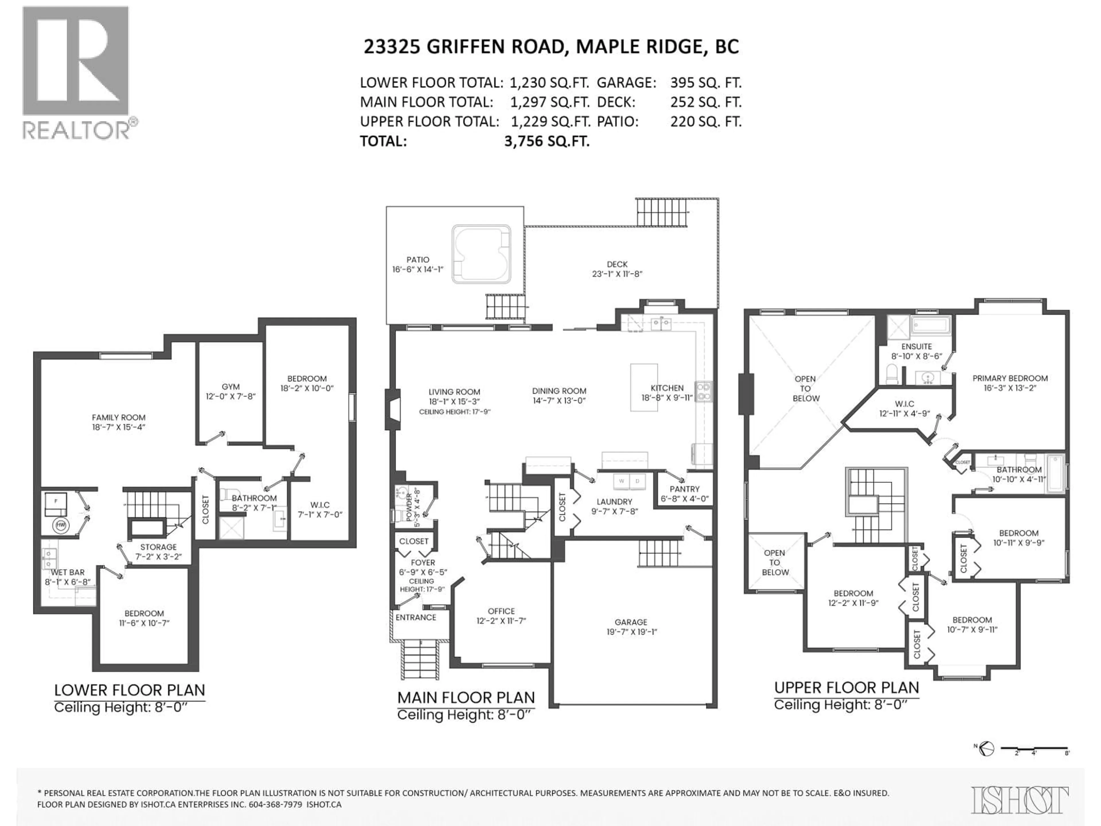 Floor plan for 23325 GRIFFEN ROAD, Maple Ridge British Columbia V2W0B6