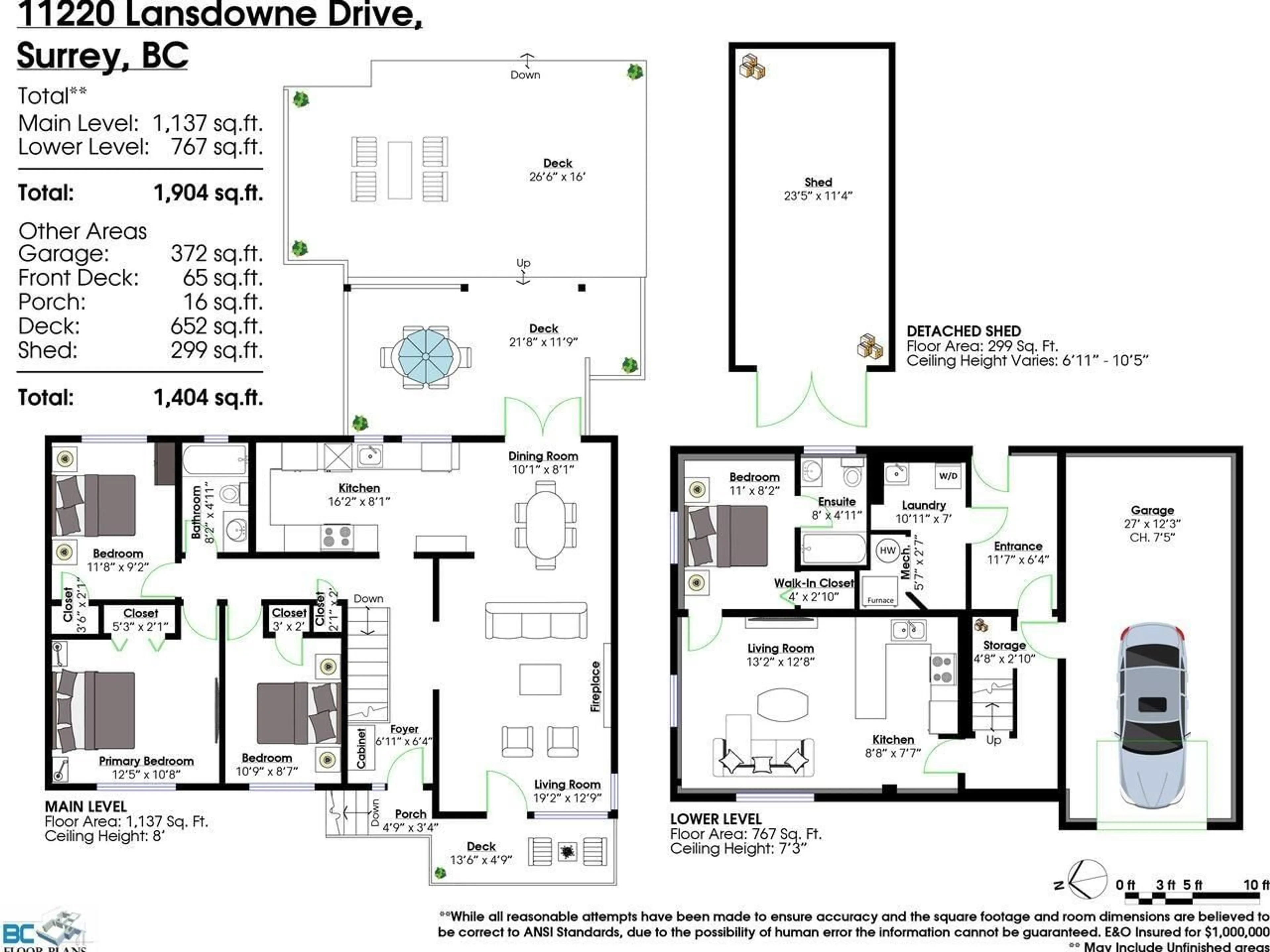 Floor plan for 11220 LANSDOWNE DRIVE, Surrey British Columbia V3R4Z7