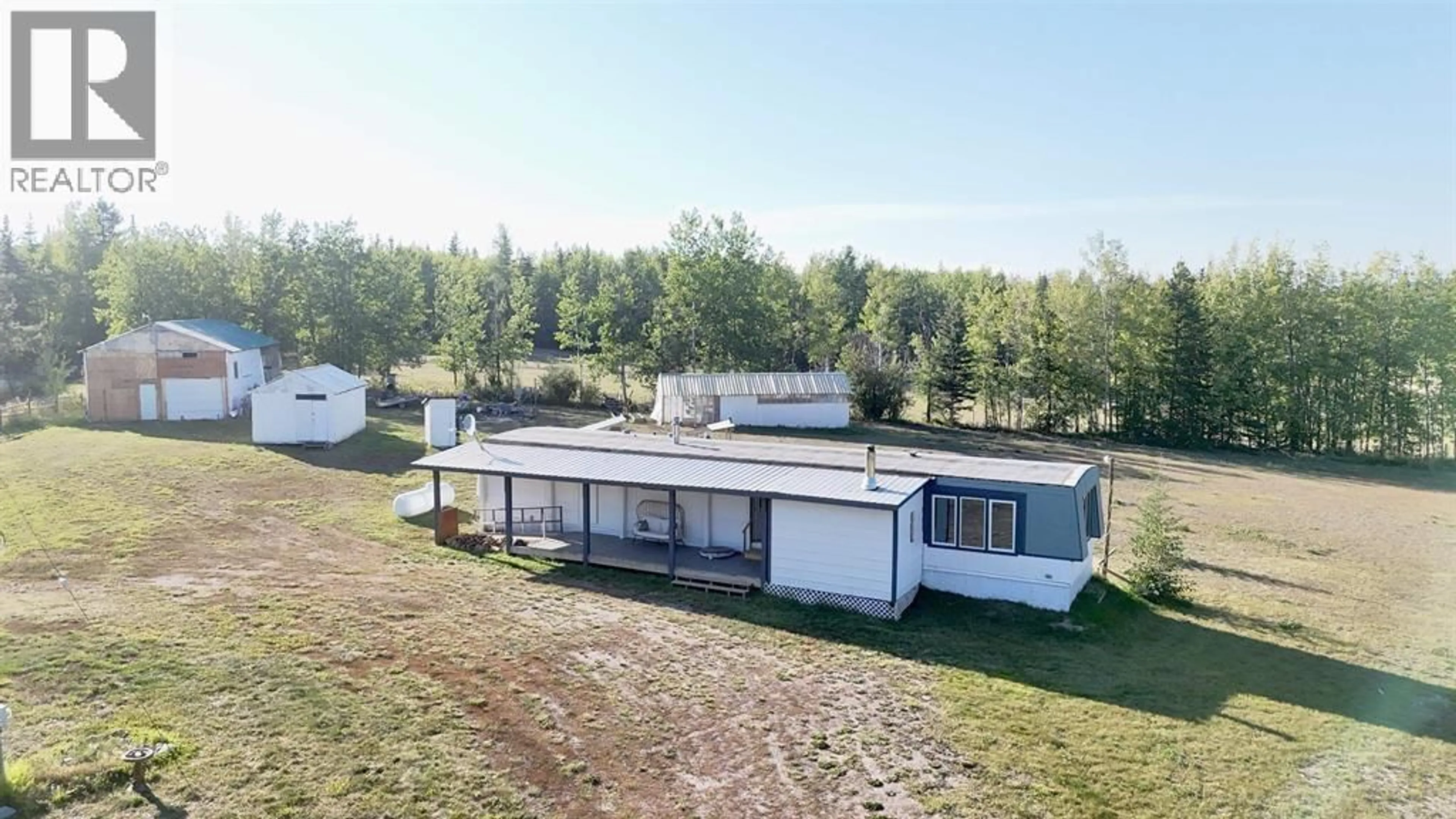 A pic from outside/outdoor area/front of a property/back of a property/a pic from drone, building for 693 OAK ROAD, Vanderhoof British Columbia V0J3A2