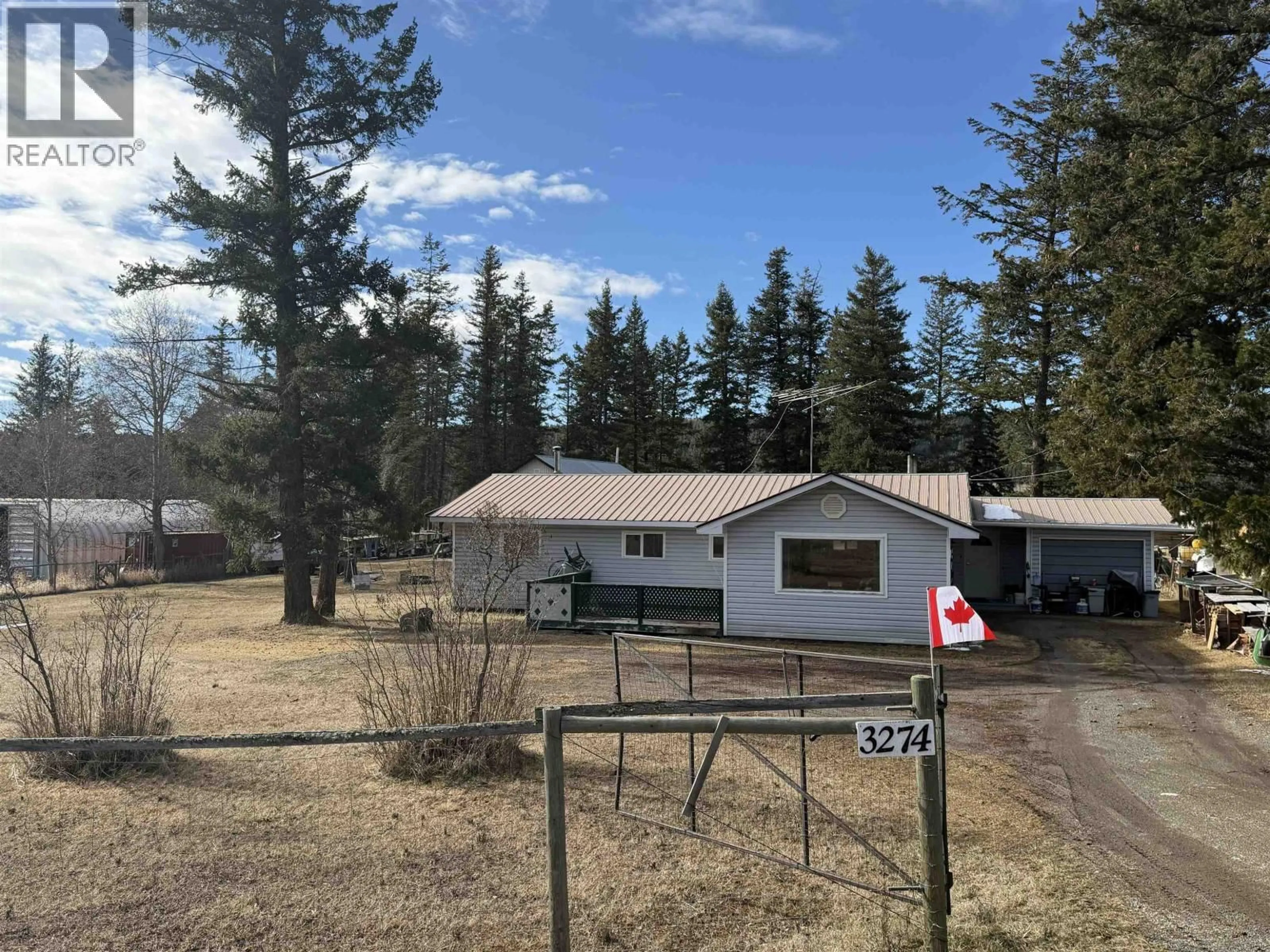 A pic from outside/outdoor area/front of a property/back of a property/a pic from drone, mountain view for 3274 HINSCHE ROAD, Williams Lake British Columbia V0K2G0