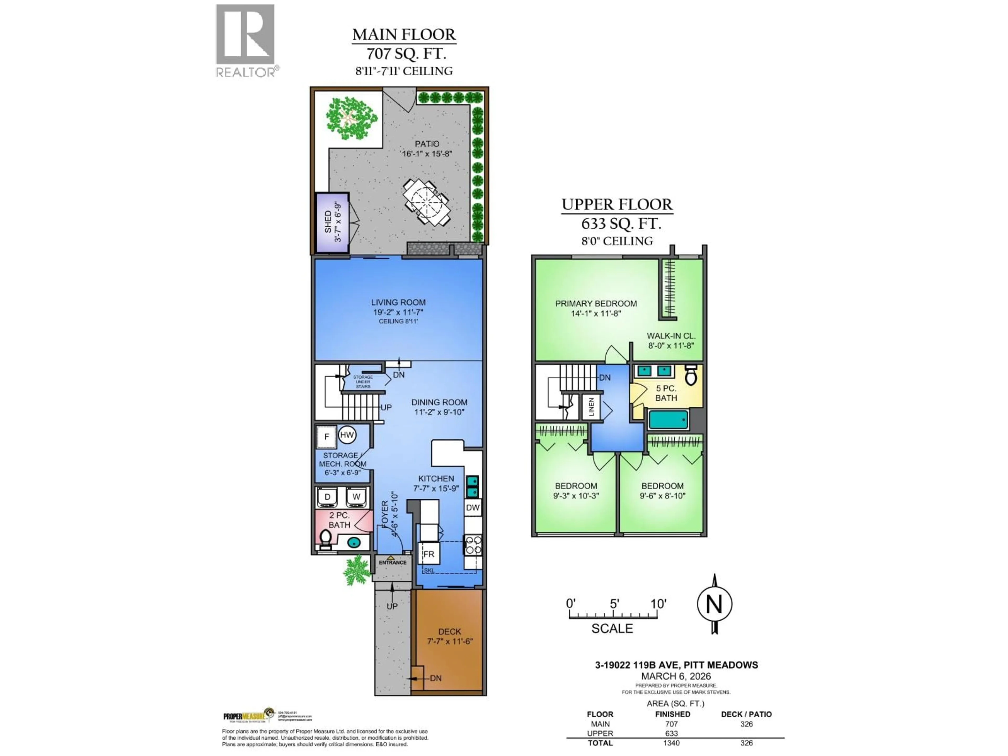 Floor plan for 3 - 19022 119B AVENUE, Pitt Meadows British Columbia V3Y1X5