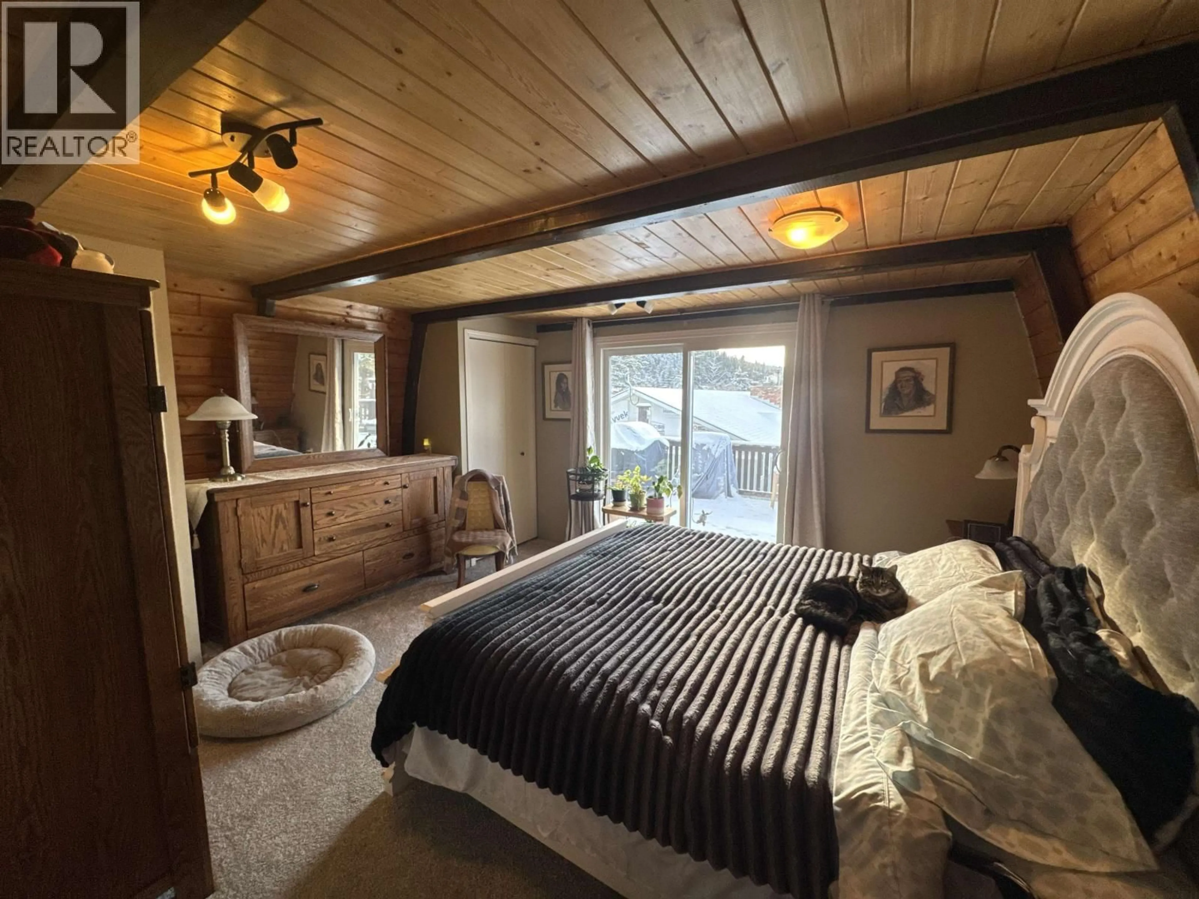 Bedroom with bed, wood/laminate floor for 1330 TWELFTH AVENUE, Williams Lake British Columbia V2G3X4