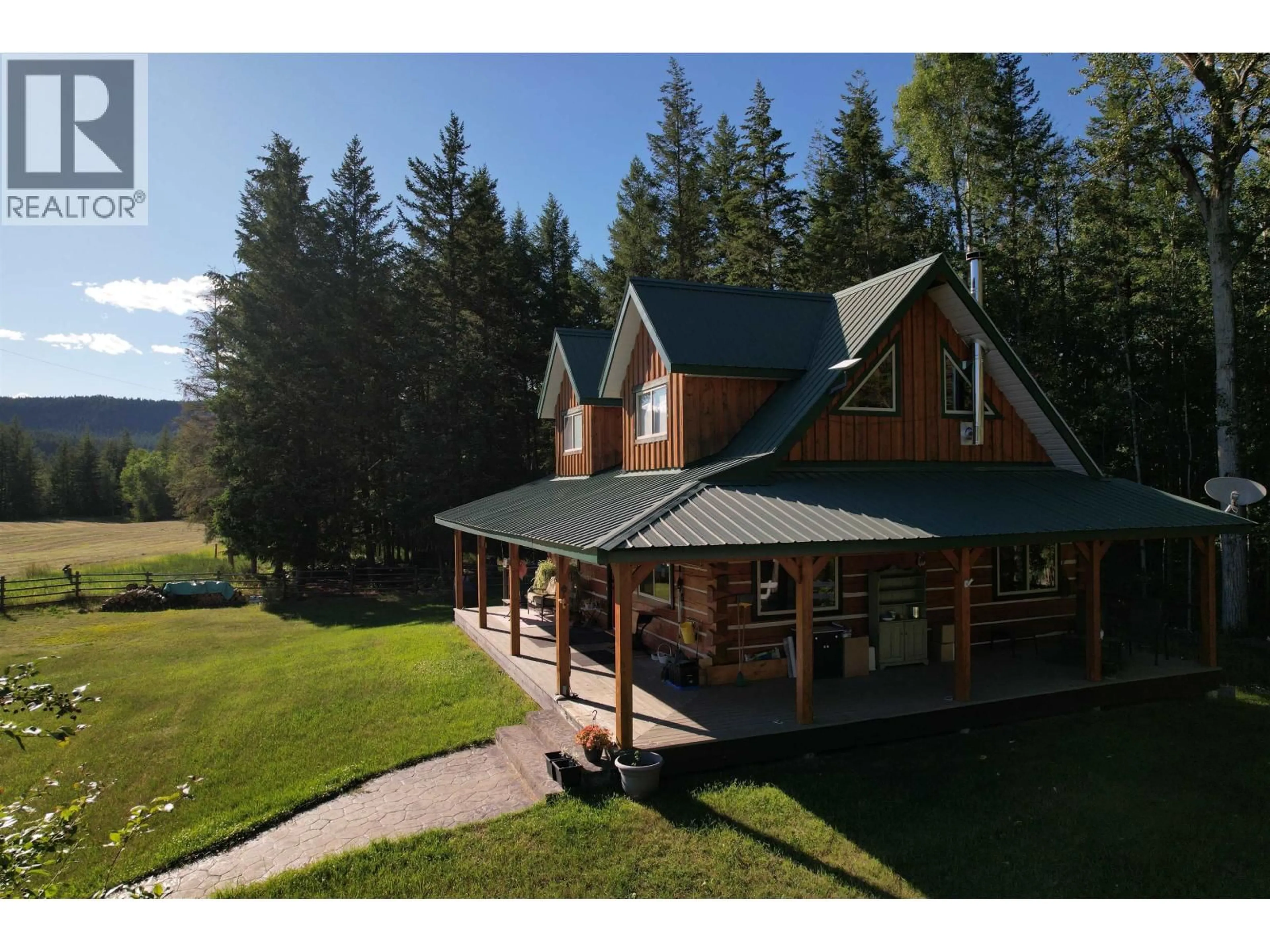 A pic from outside/outdoor area/front of a property/back of a property/a pic from drone, mountain view for 2301 KERSLEY-DALE LANDING ROAD, Quesnel British Columbia V2J6L7