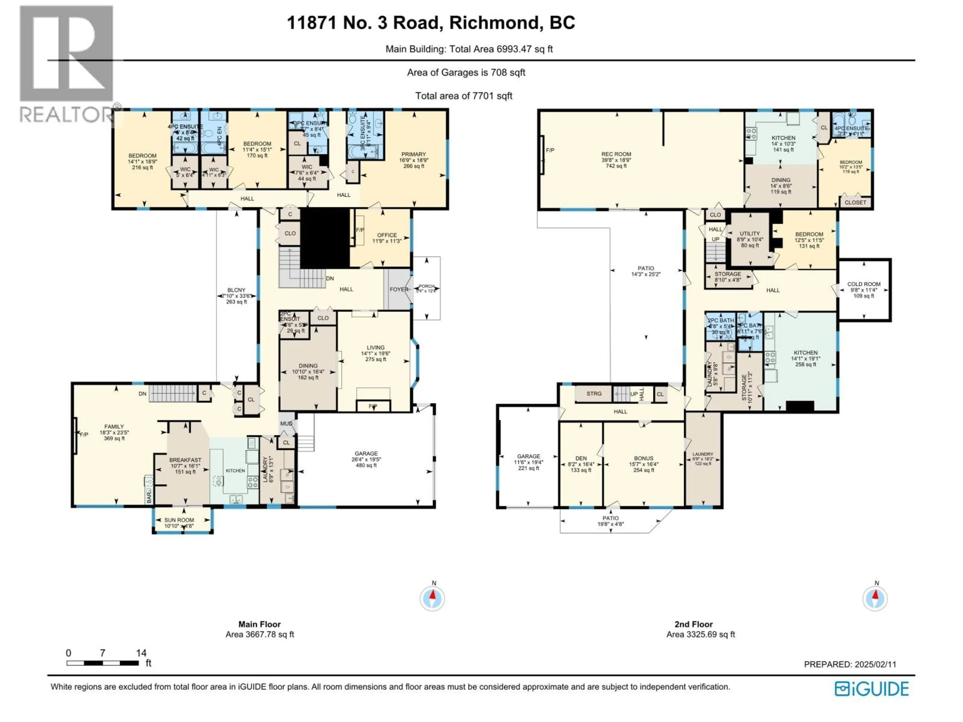 Floor plan for 11871 NO. 3 ROAD, Richmond British Columbia V7A1X3
