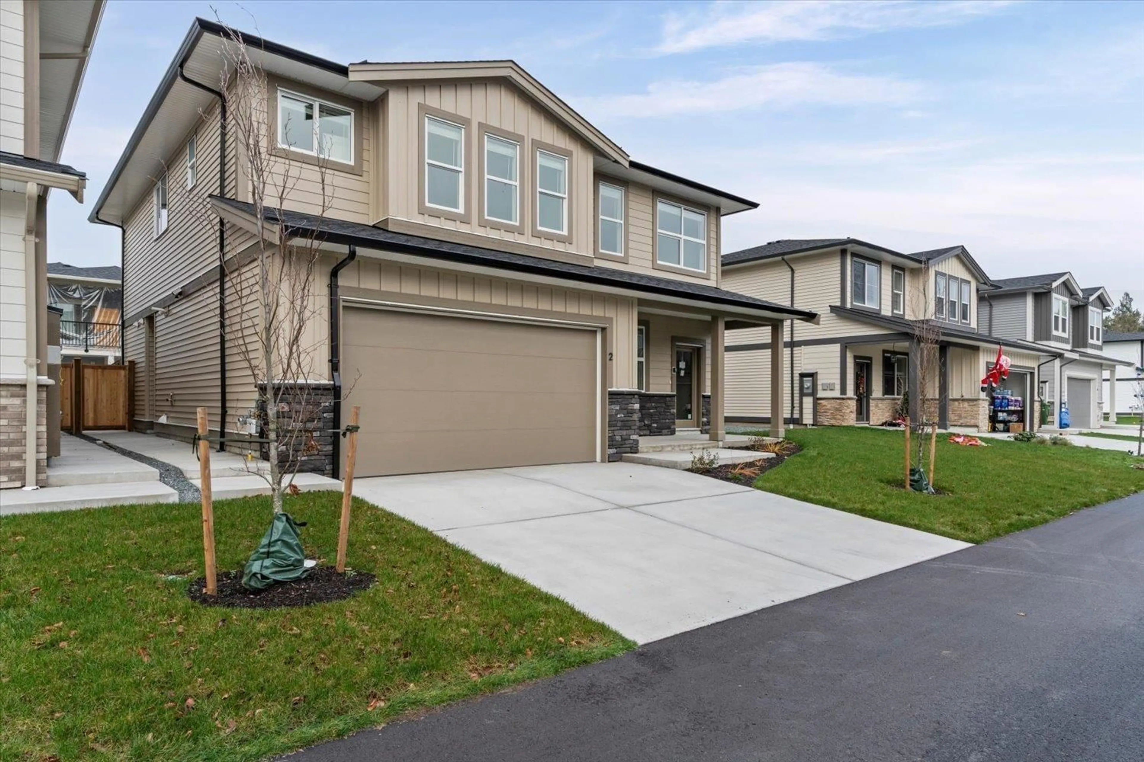 Home with vinyl exterior material, street for 2 - 46058 BONNY AVENUE, Chilliwack British Columbia V2P3H6