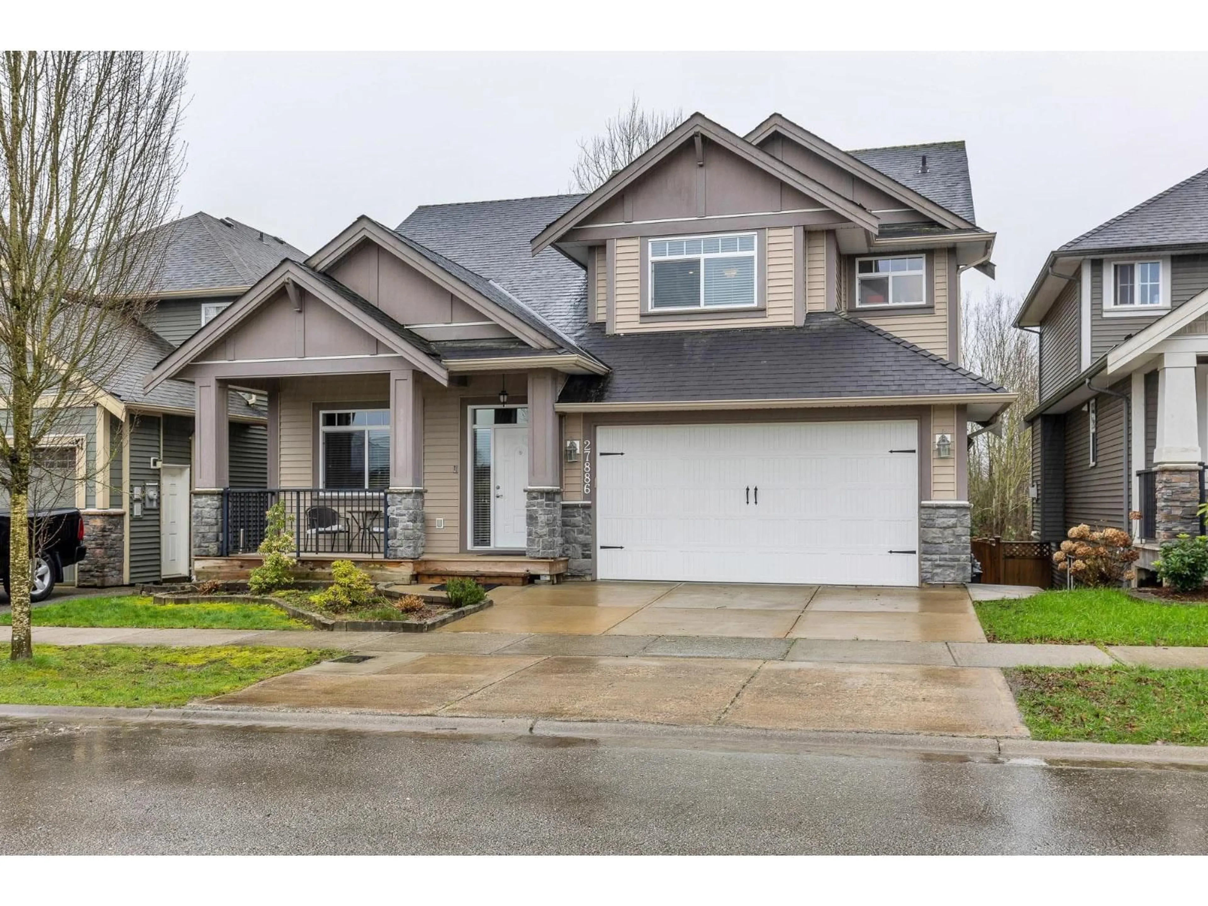 Home with vinyl exterior material, street for 27886 MACLURE ROAD, Abbotsford British Columbia V4X0A9