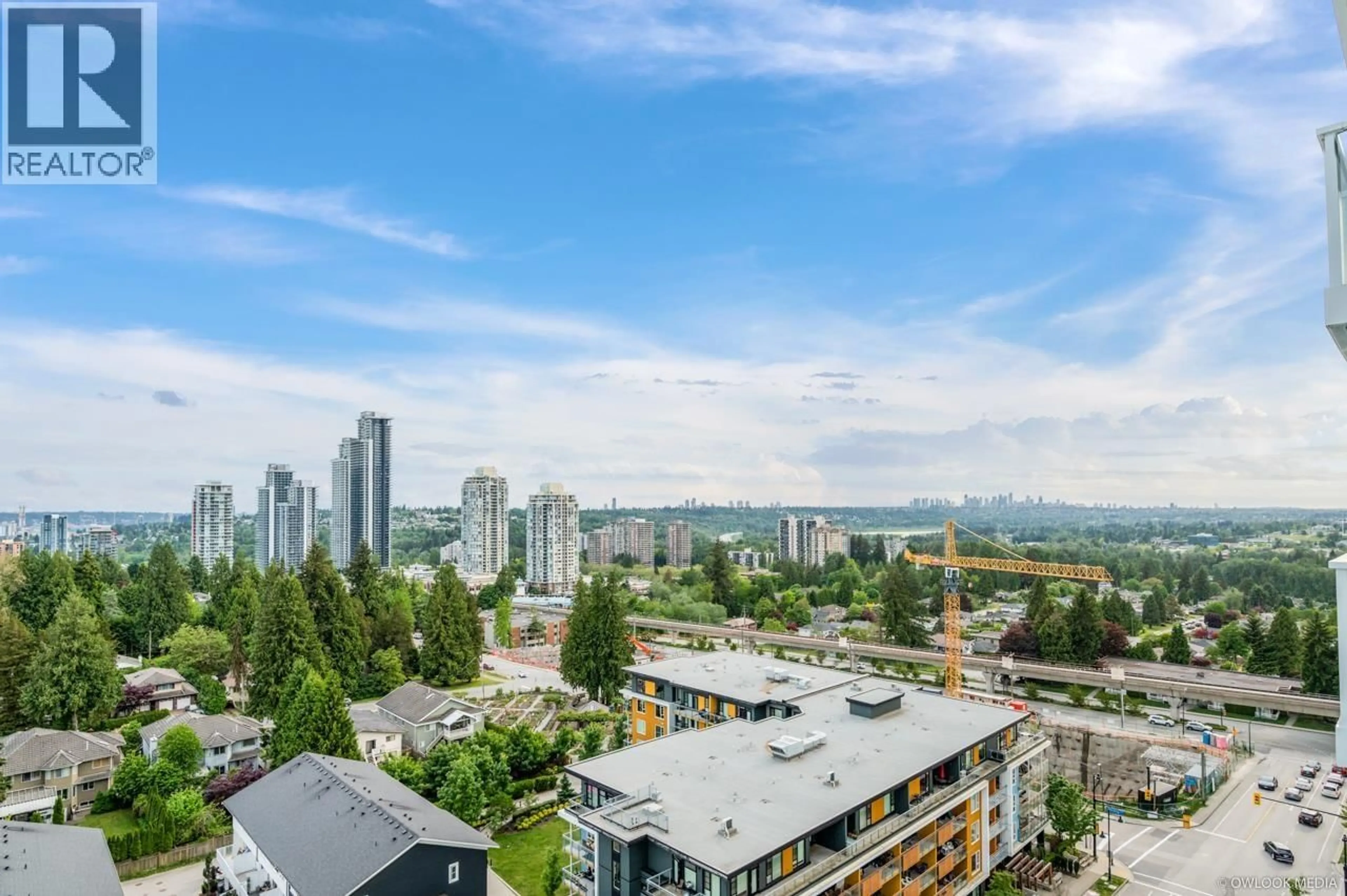 A pic from outside/outdoor area/front of a property/back of a property/a pic from drone, city buildings view from balcony for 1310 - 525 FOSTER AVENUE, Coquitlam British Columbia V3J0H6
