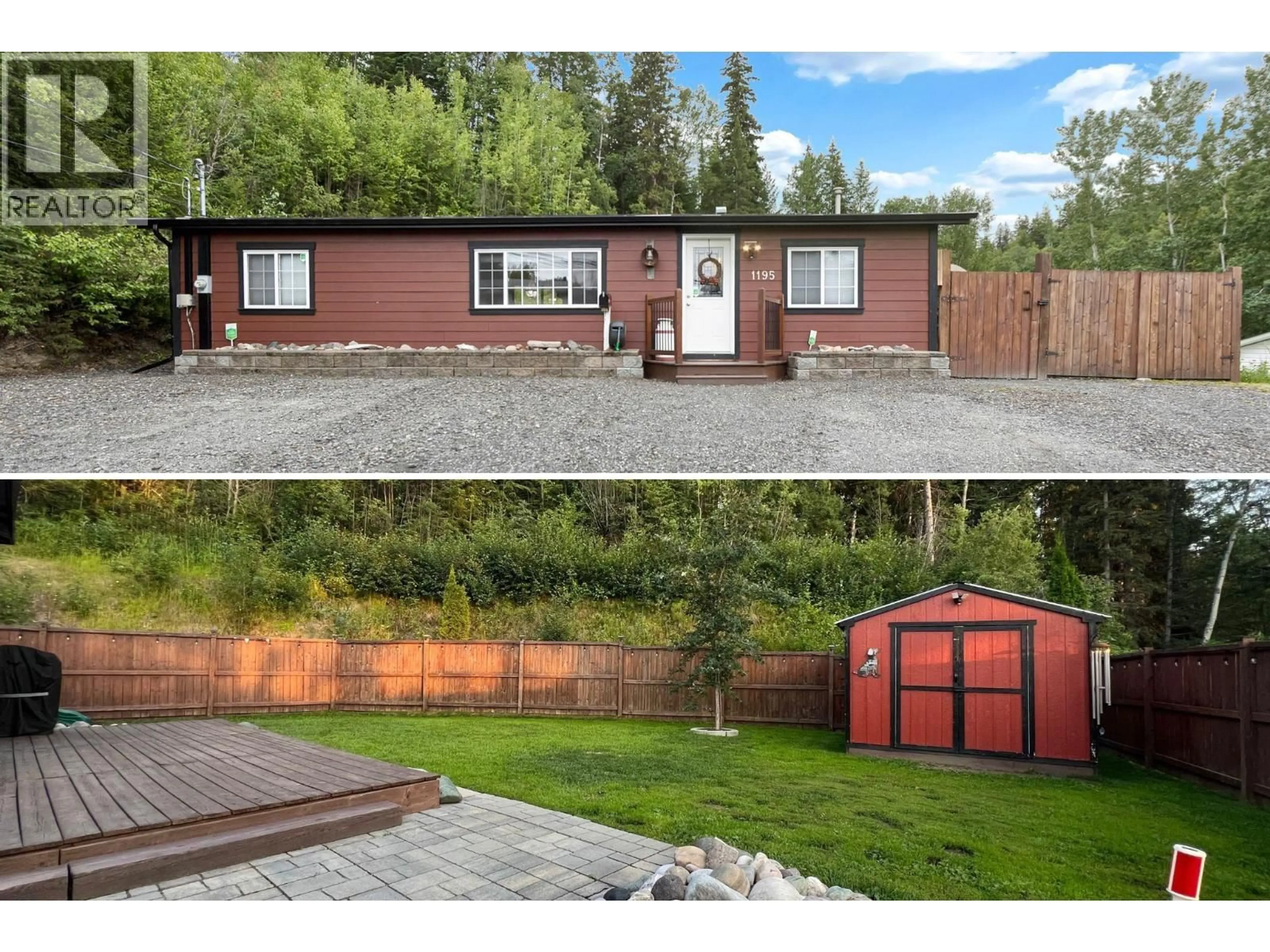 A pic from outside/outdoor area/front of a property/back of a property/a pic from drone, unknown for 1195 INVERNESS ROAD, Prince George British Columbia V2K1G8