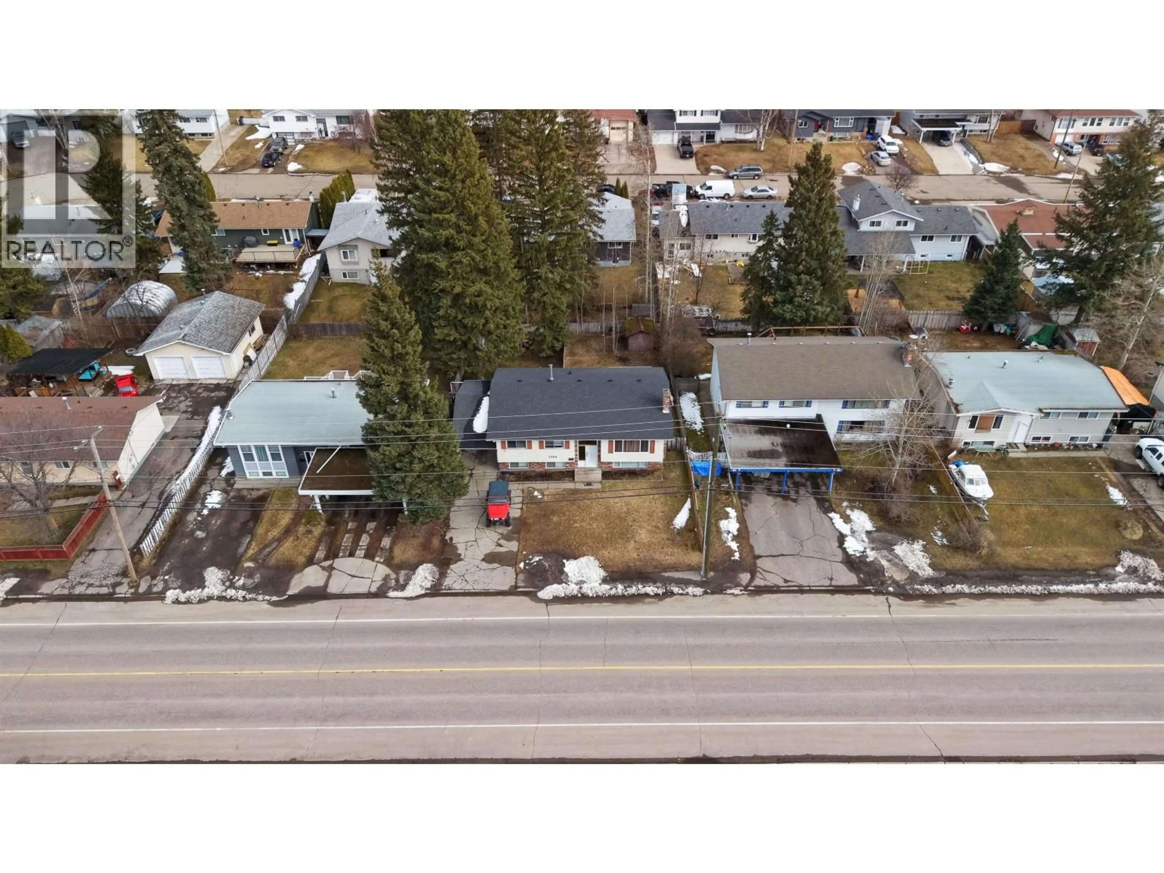A pic from outside/outdoor area/front of a property/back of a property/a pic from drone, street for 2764 UPLAND STREET, Prince George British Columbia V2L4Y1