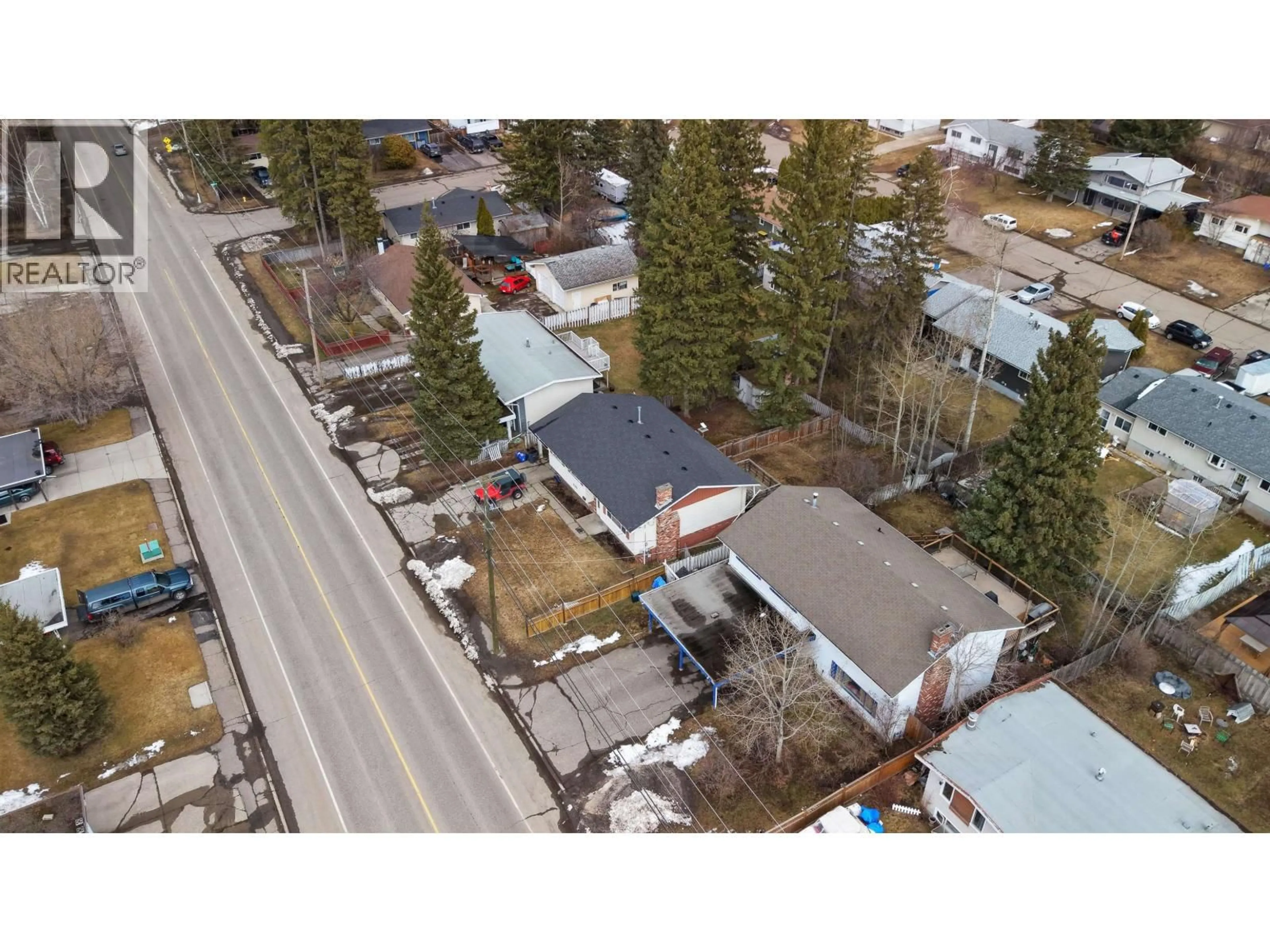 A pic from outside/outdoor area/front of a property/back of a property/a pic from drone, street for 2764 UPLAND STREET, Prince George British Columbia V2L4Y1
