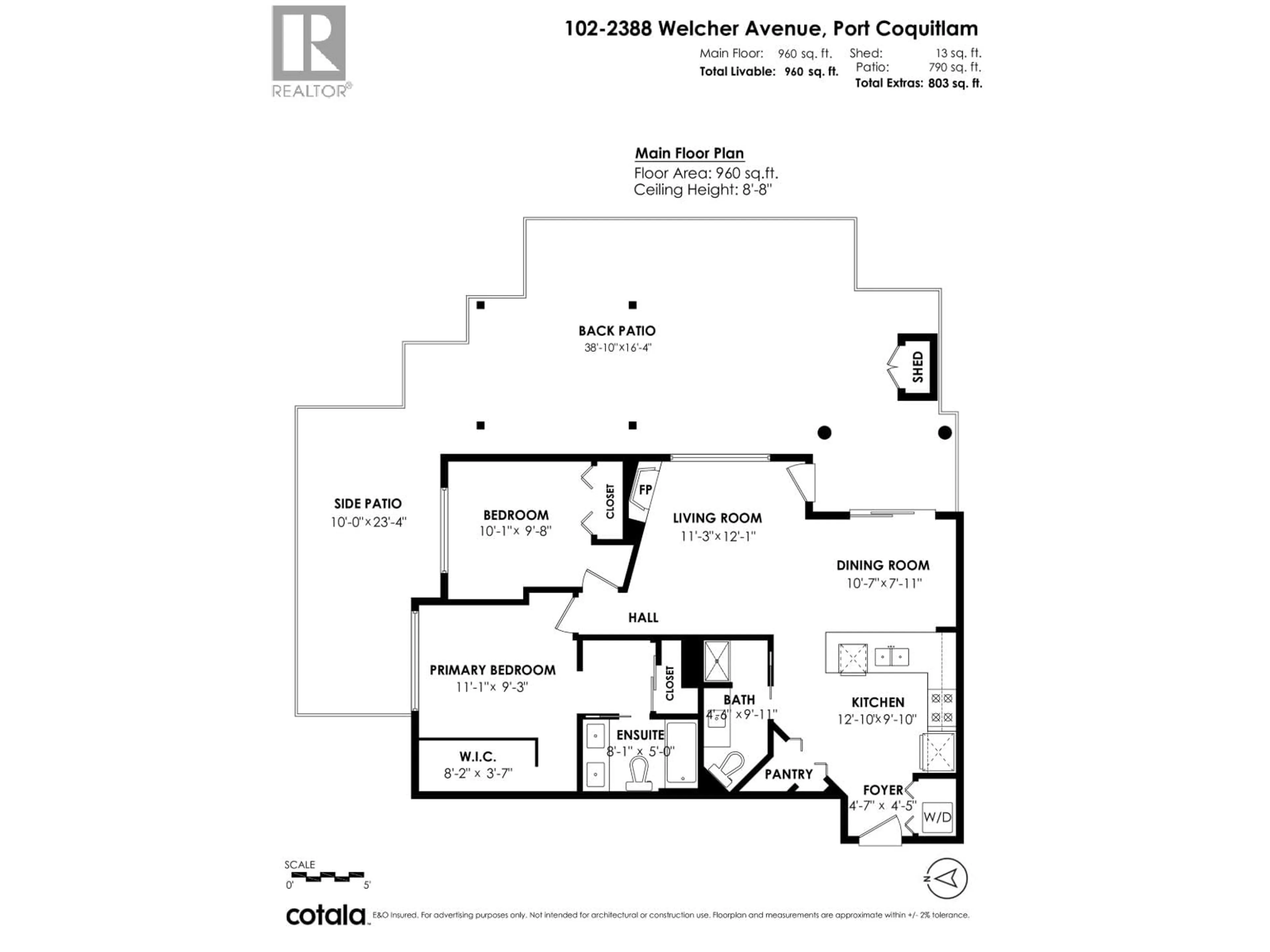 Unknown for 102 - 2388 WELCHER AVENUE, Port Coquitlam British Columbia V3C1X5
