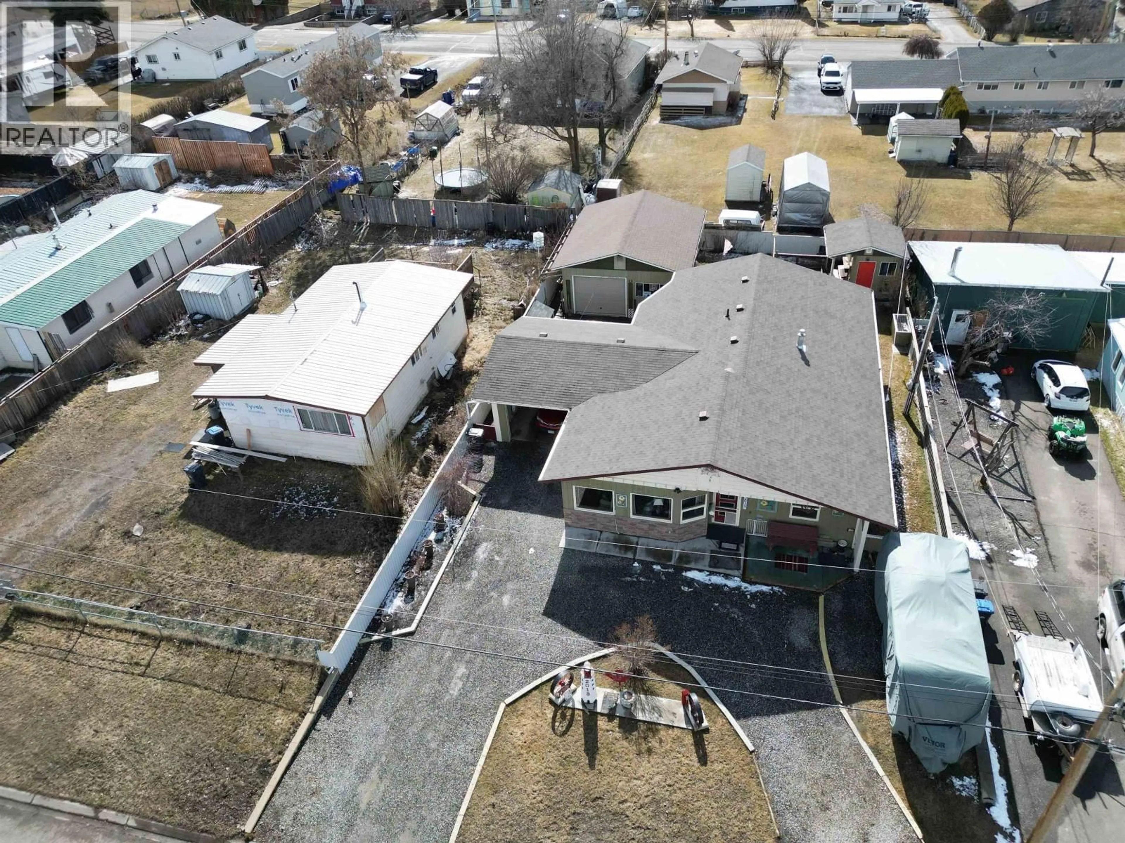A pic from outside/outdoor area/front of a property/back of a property/a pic from drone, street for 2013 THIRD AVENUE, Williams Lake British Columbia V2G2W1