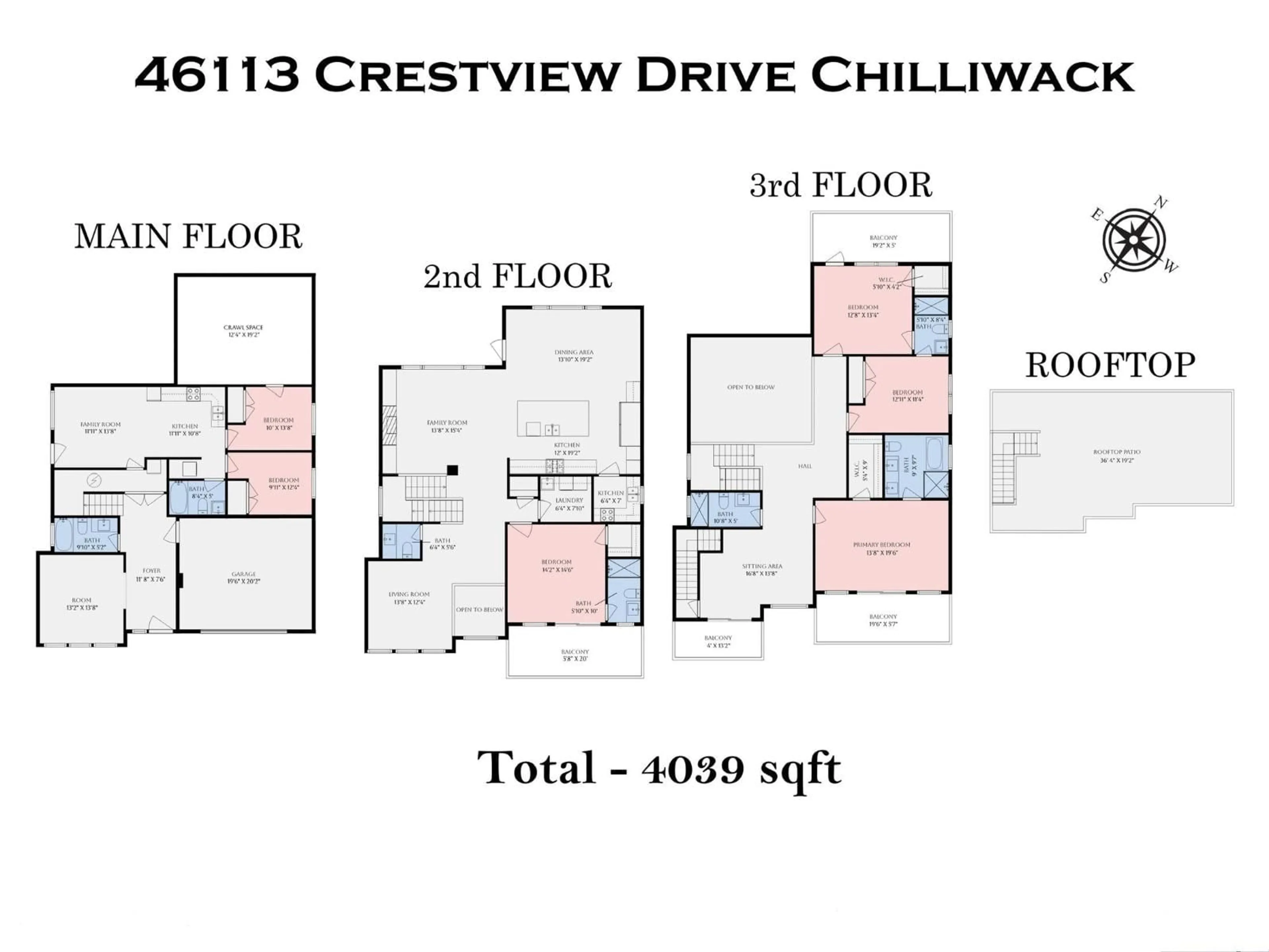 Floor plan for 46113 CRESTVIEW DRIVE, Chilliwack British Columbia V2R6G4