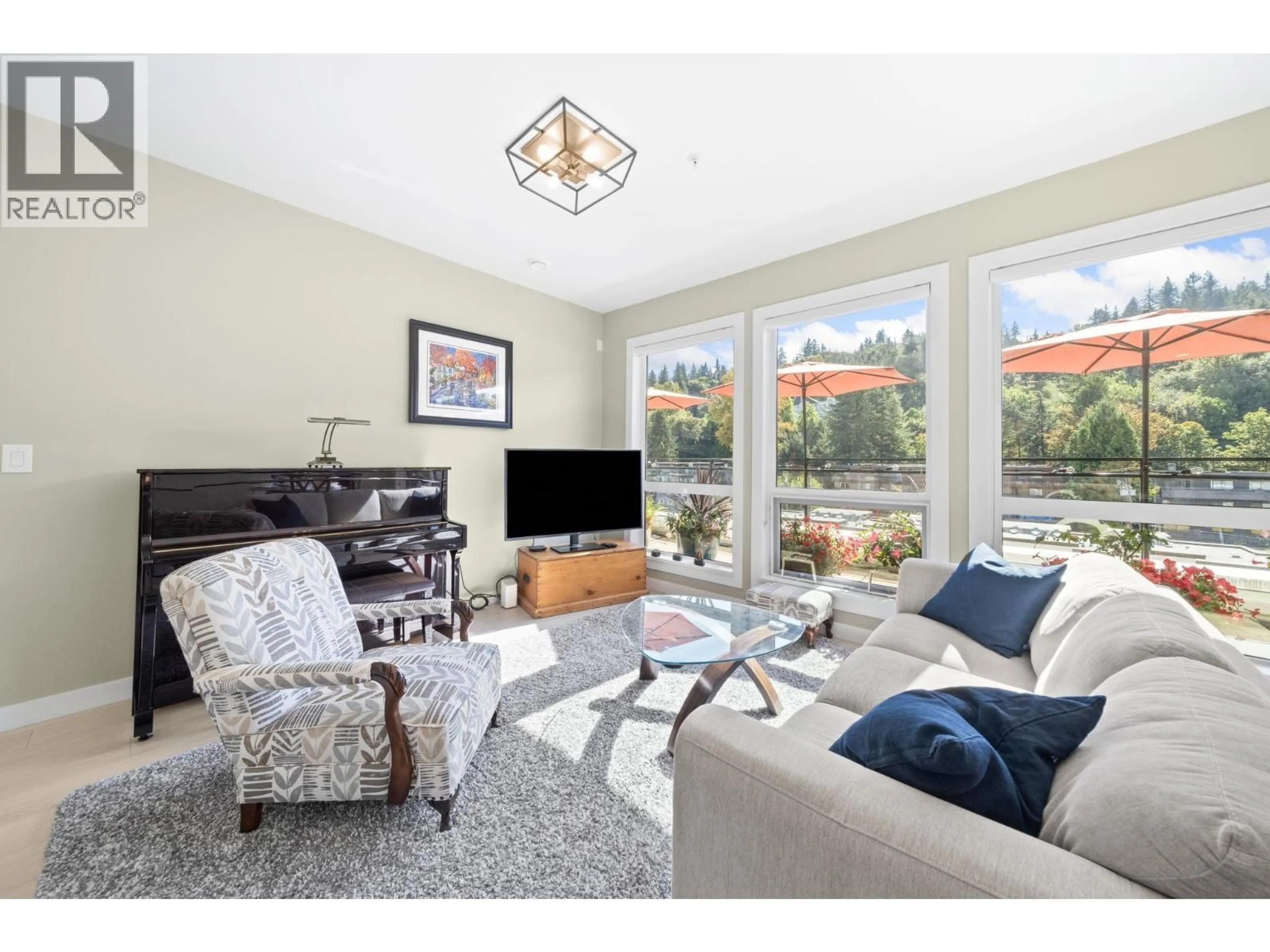 Living room with furniture, unknown for 605 - 3038 ST GEORGE STREET, Port Moody British Columbia V3H0L3