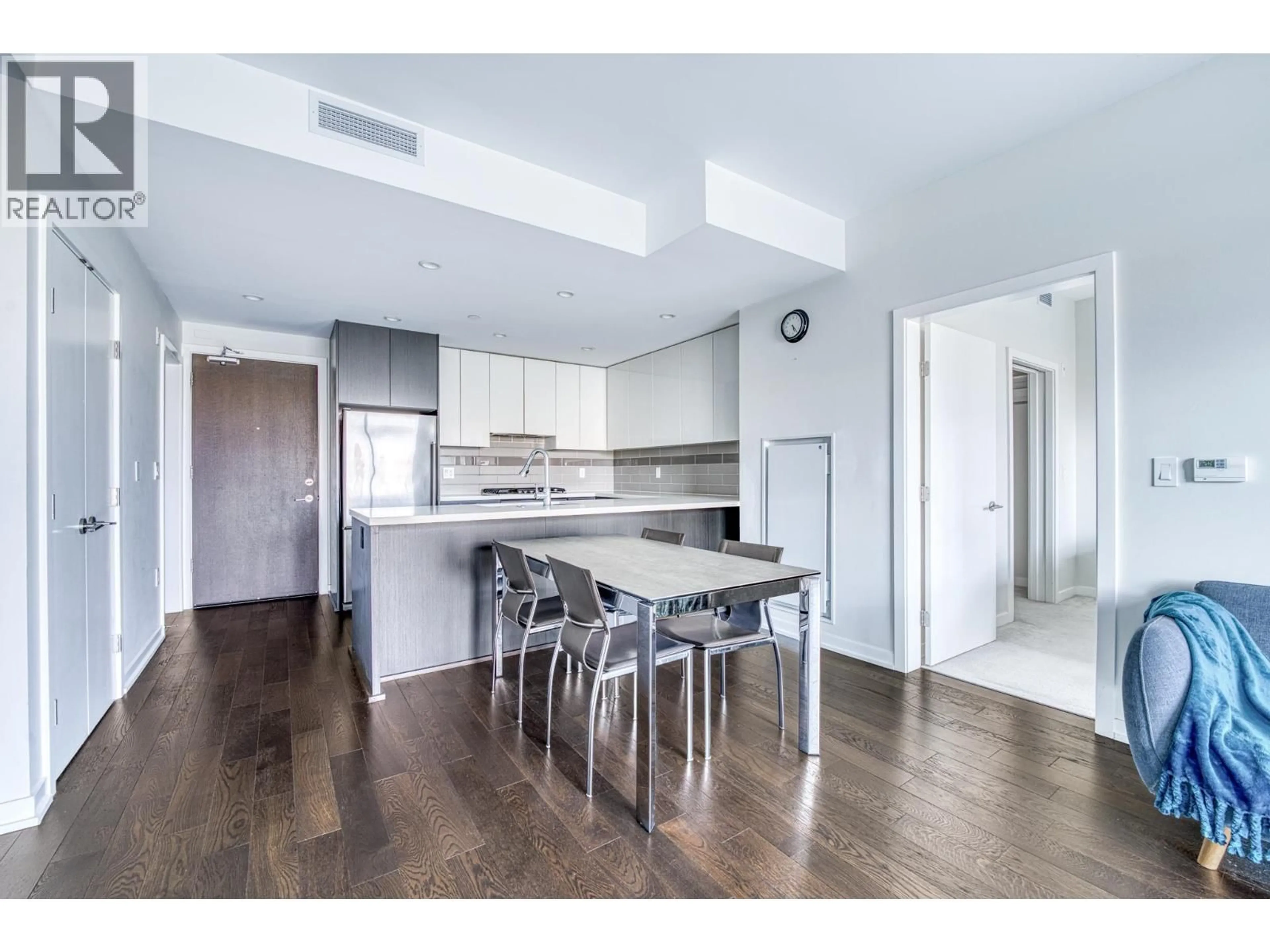 Open concept kitchen, wood/laminate floor for 210 - 7008 RIVER PARKWAY, Richmond British Columbia V6X0R1