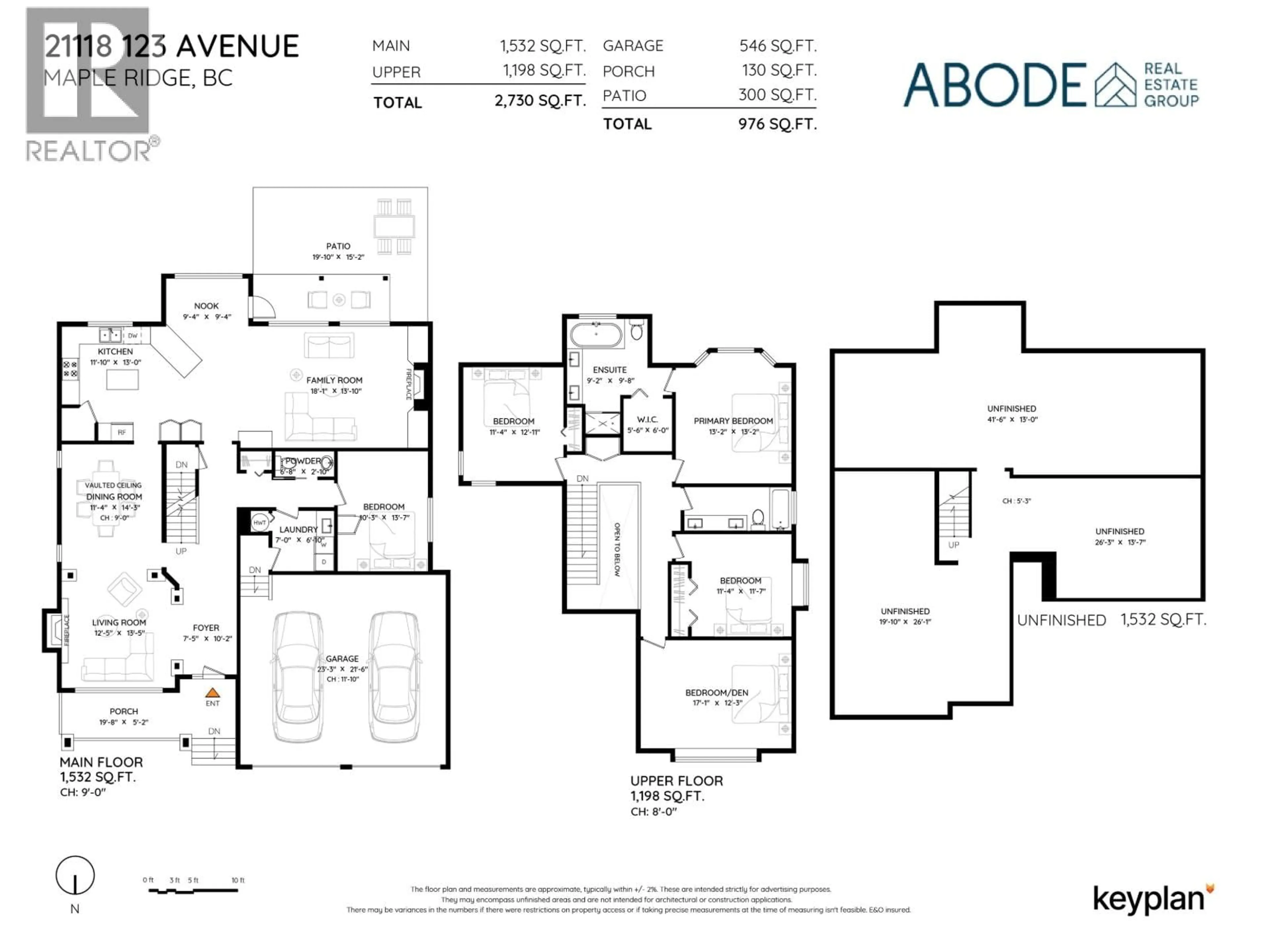Floor plan for 21118 123 AVENUE, Maple Ridge British Columbia V2X4B4