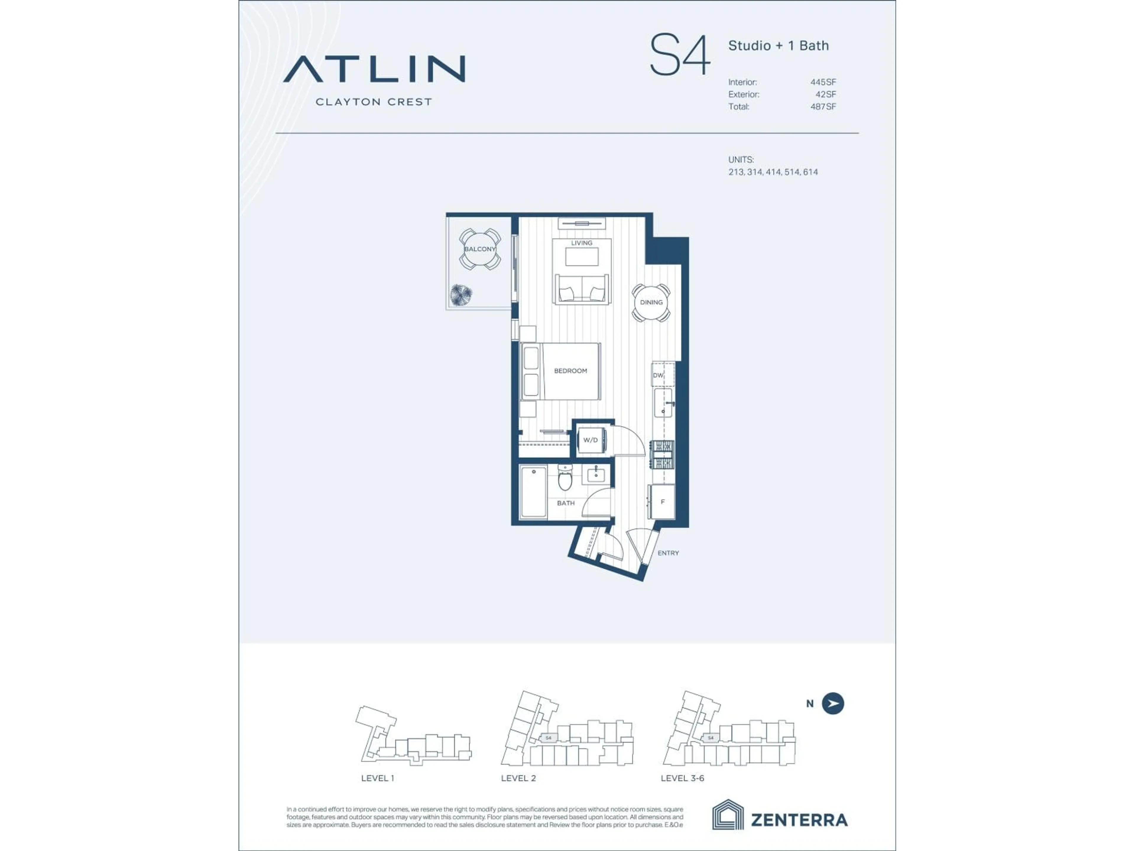 Floor plan for A614 - 18088 72 AVENUE, Surrey British Columbia V3N6B7
