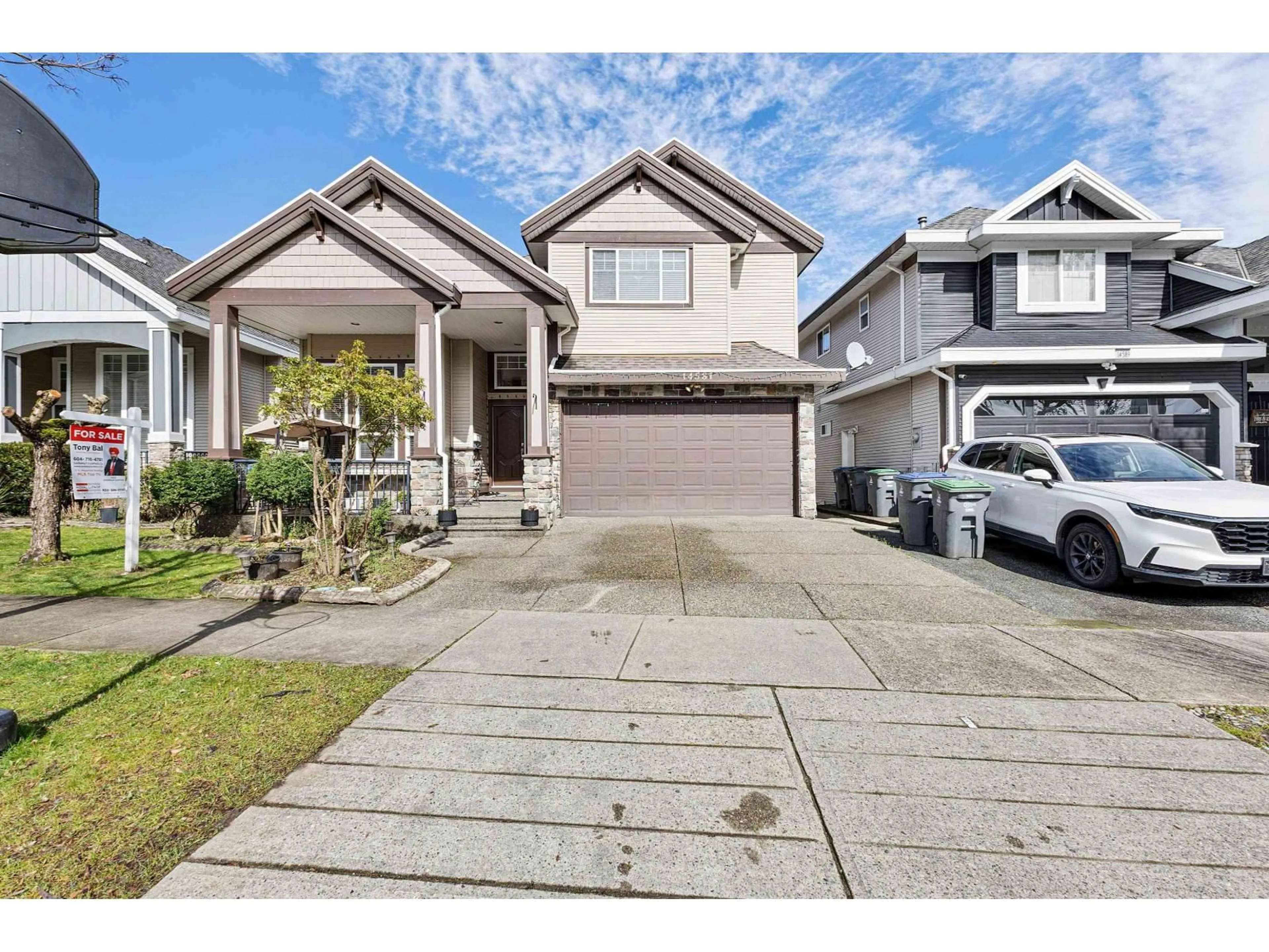 Home with vinyl exterior material, street for 14581 76A AVENUE, Surrey British Columbia V3S2P4