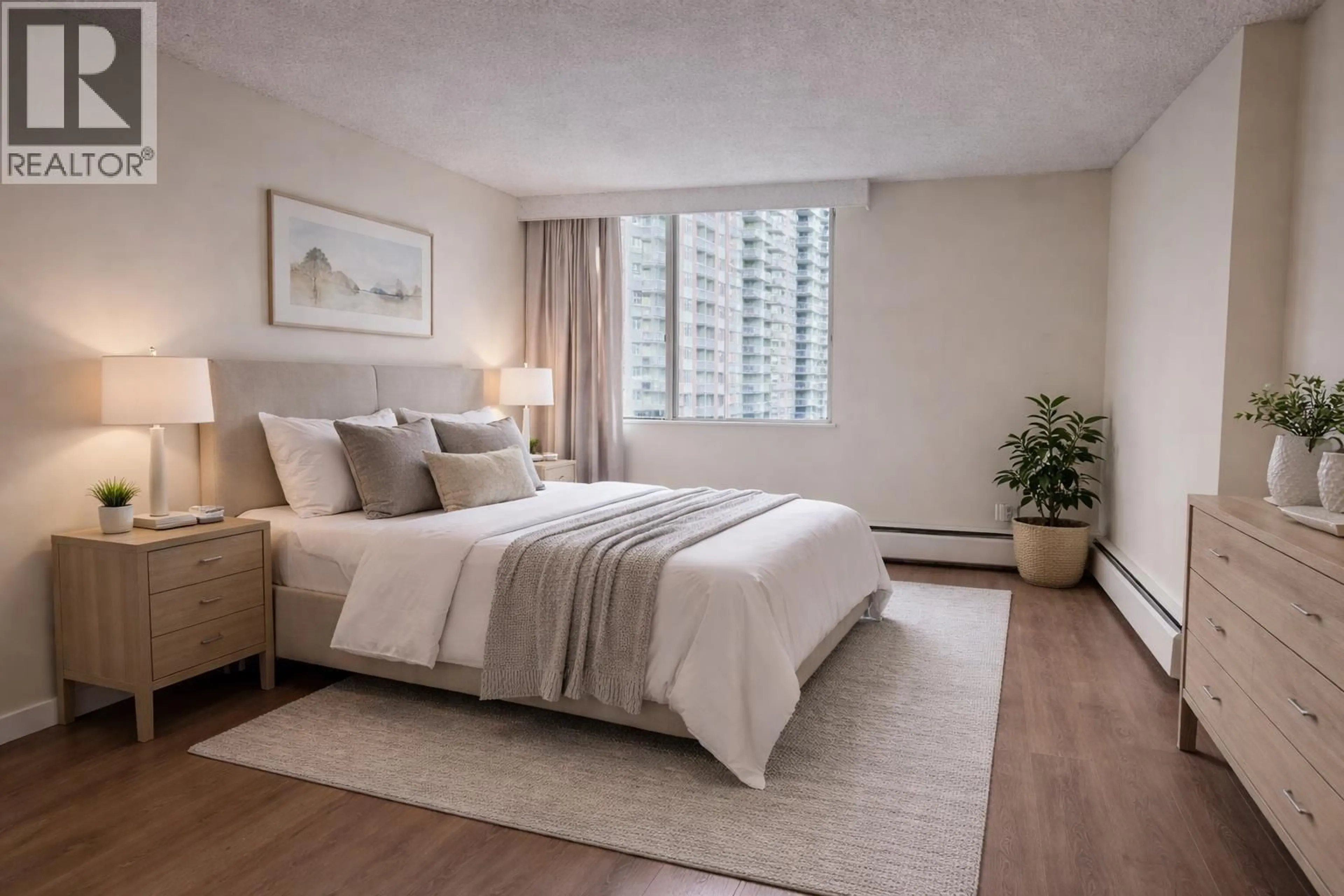 Bedroom with bed, carpet floor for 609 - 2016 FULLERTON AVENUE, North Vancouver British Columbia V7P3E6