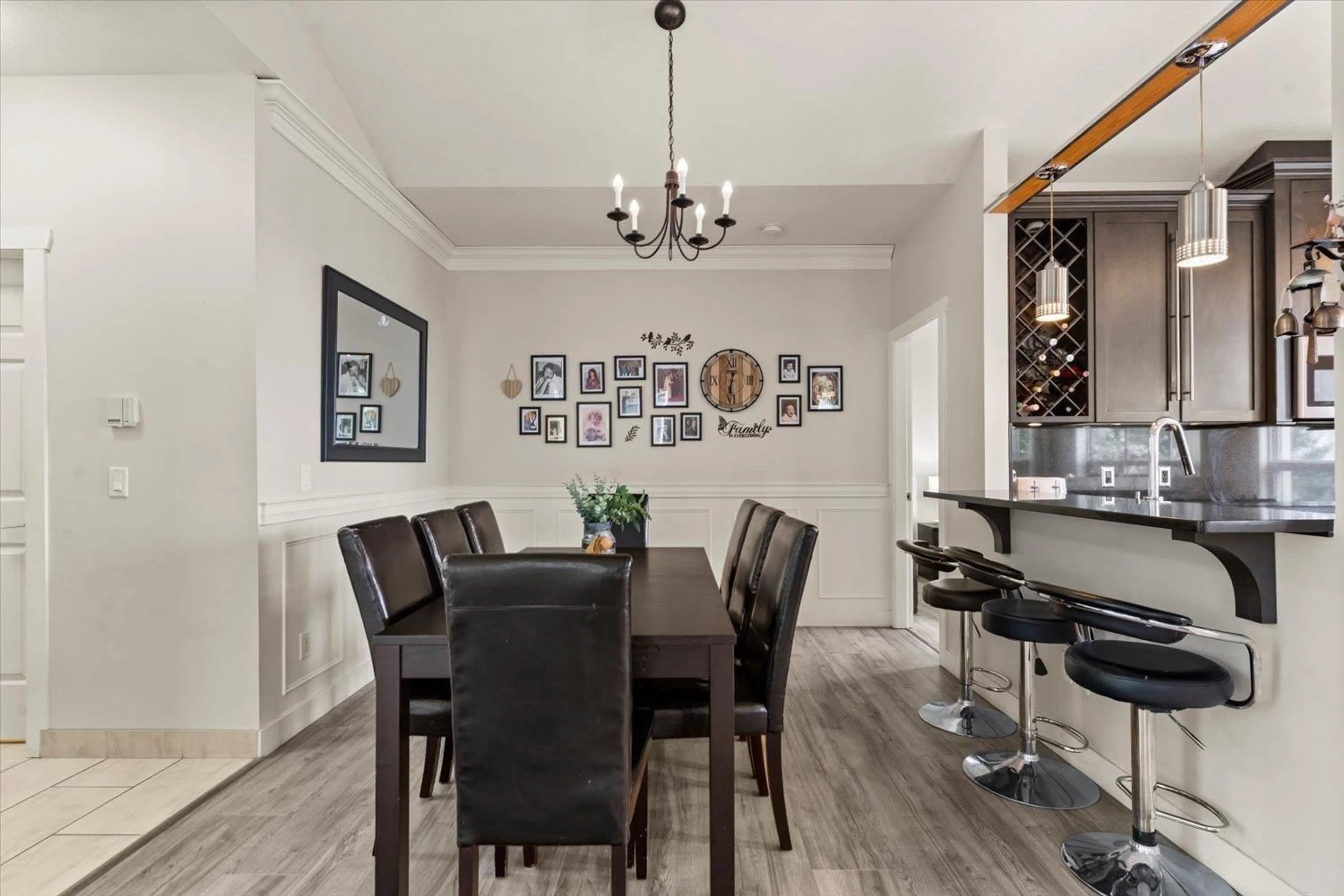 Dining room, wood/laminate floor for 1706 - 5260 GOLDSPRING PLACE, Chilliwack British Columbia V2R5S5