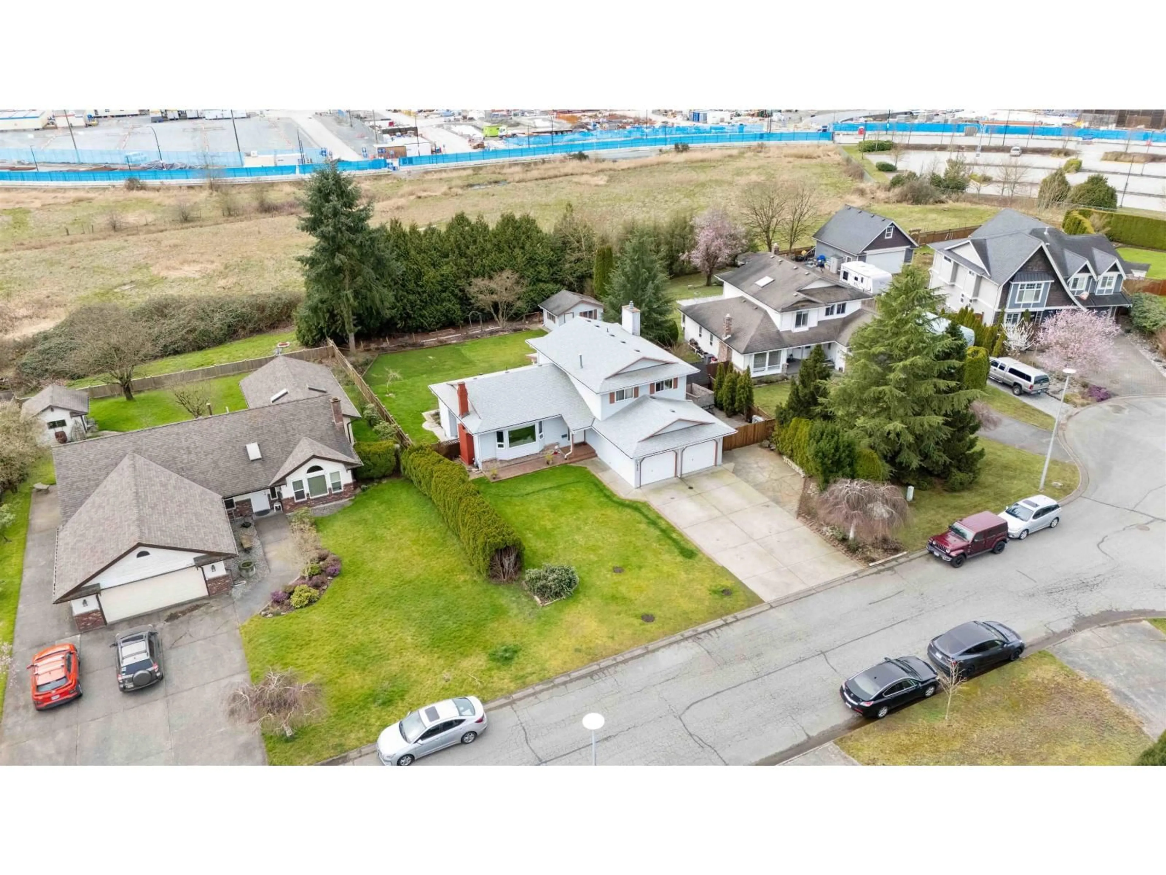 A pic from outside/outdoor area/front of a property/back of a property/a pic from drone, street for 18166 54 AVENUE, Surrey British Columbia V3S7Z1