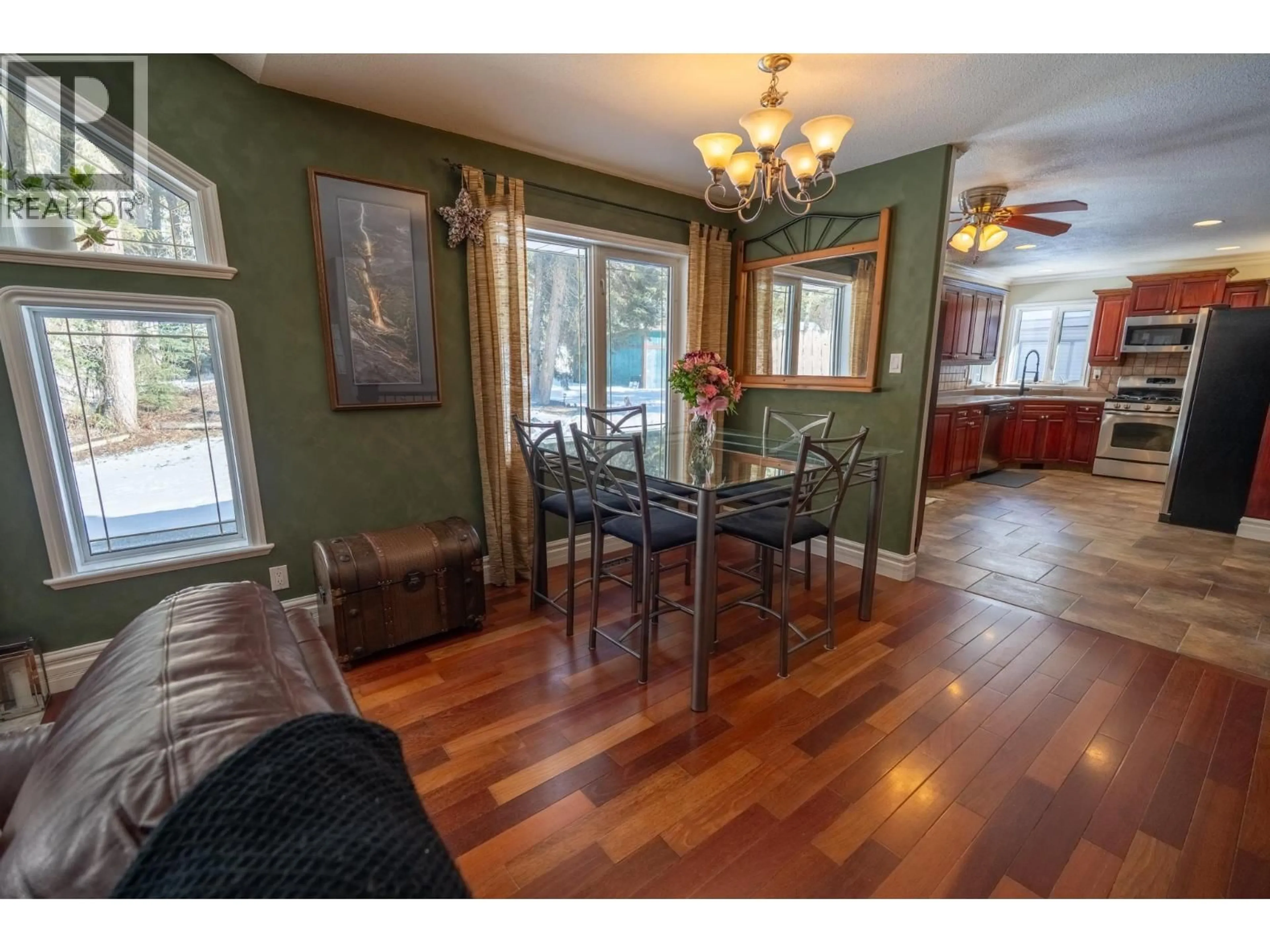 Dining room, wood/laminate floor for 7280 NORTH NECHAKO ROAD, Prince George British Columbia V2K4Z5