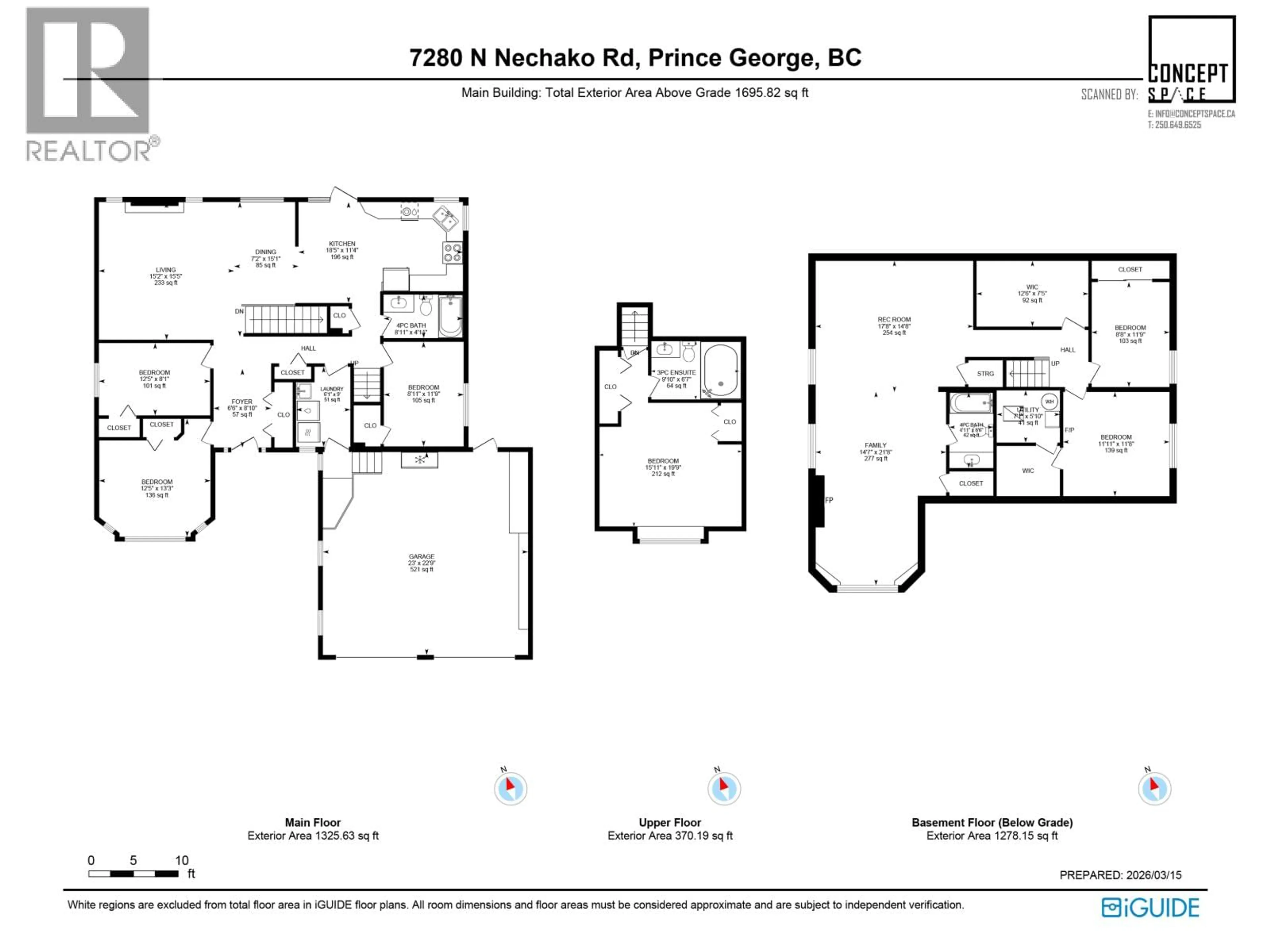 Floor plan for 7280 NORTH NECHAKO ROAD, Prince George British Columbia V2K4Z5