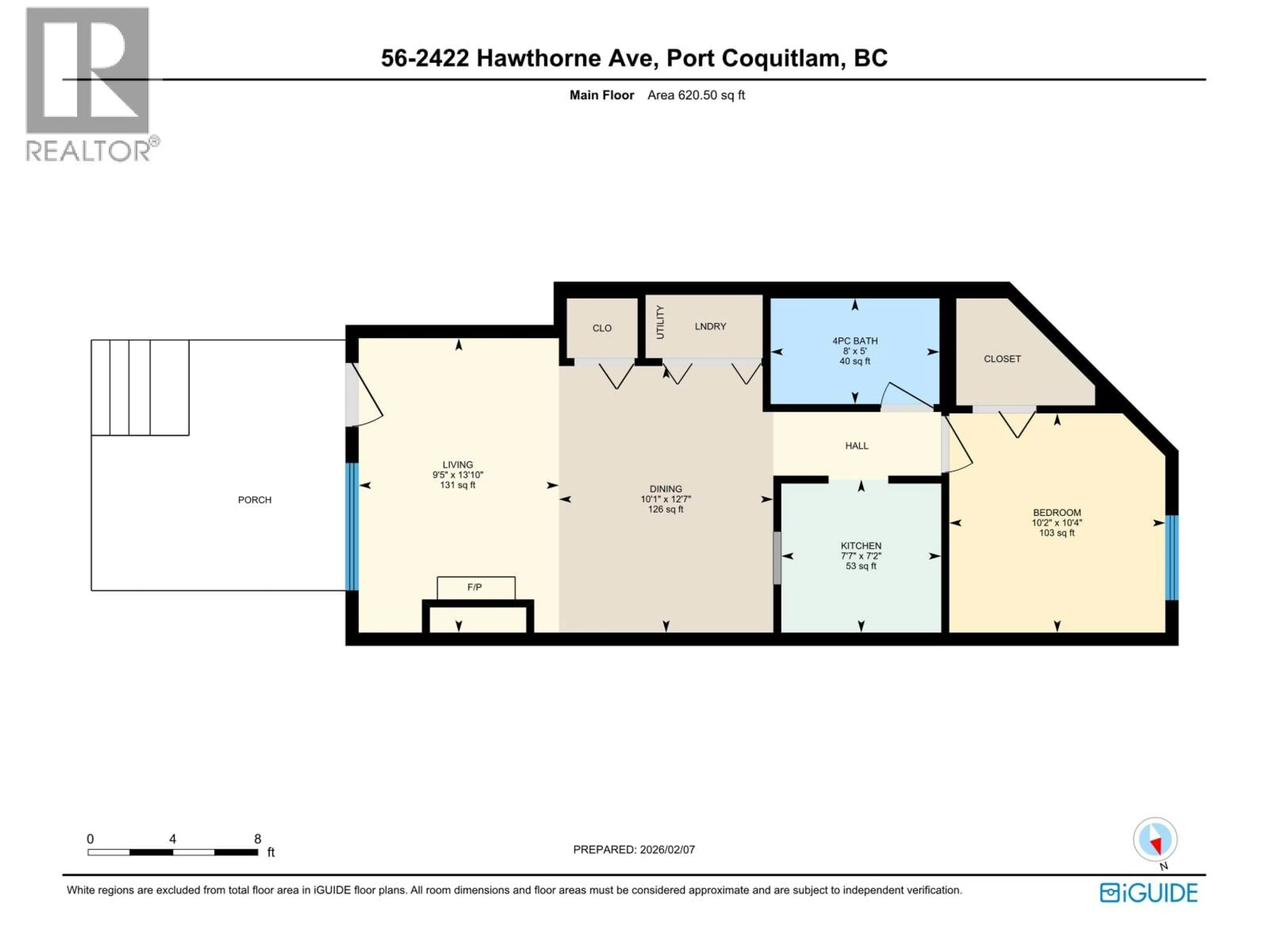 Floor plan for 56 - 2422 HAWTHORNE AVENUE, Port Coquitlam British Columbia V3C6K7