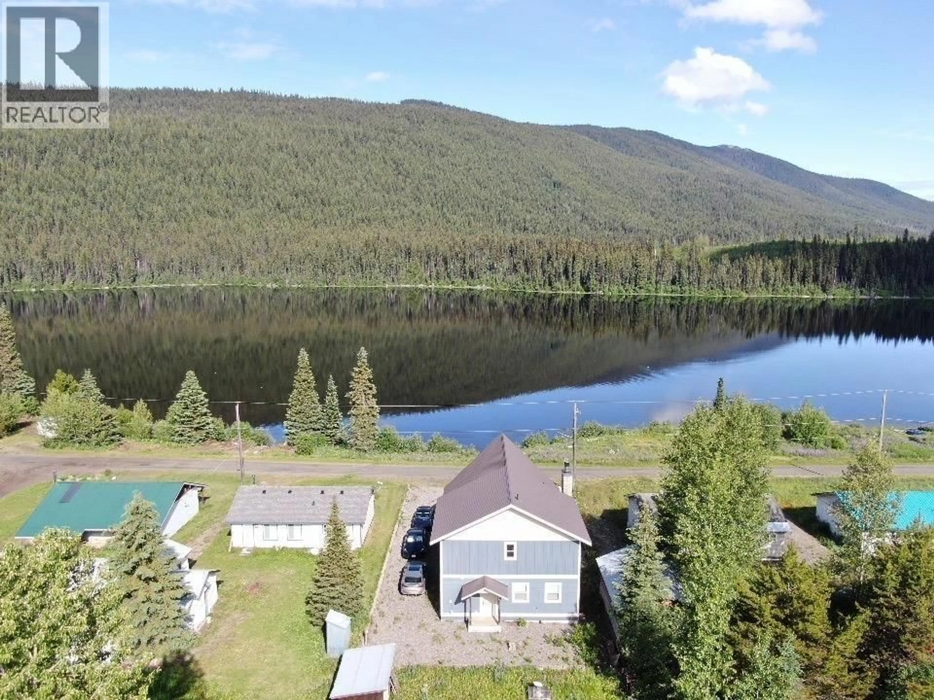 A pic from outside/outdoor area/front of a property/back of a property/a pic from drone, water/lake/river/ocean view for 651 A ROAD, 100 Mile House British Columbia V0K1J0